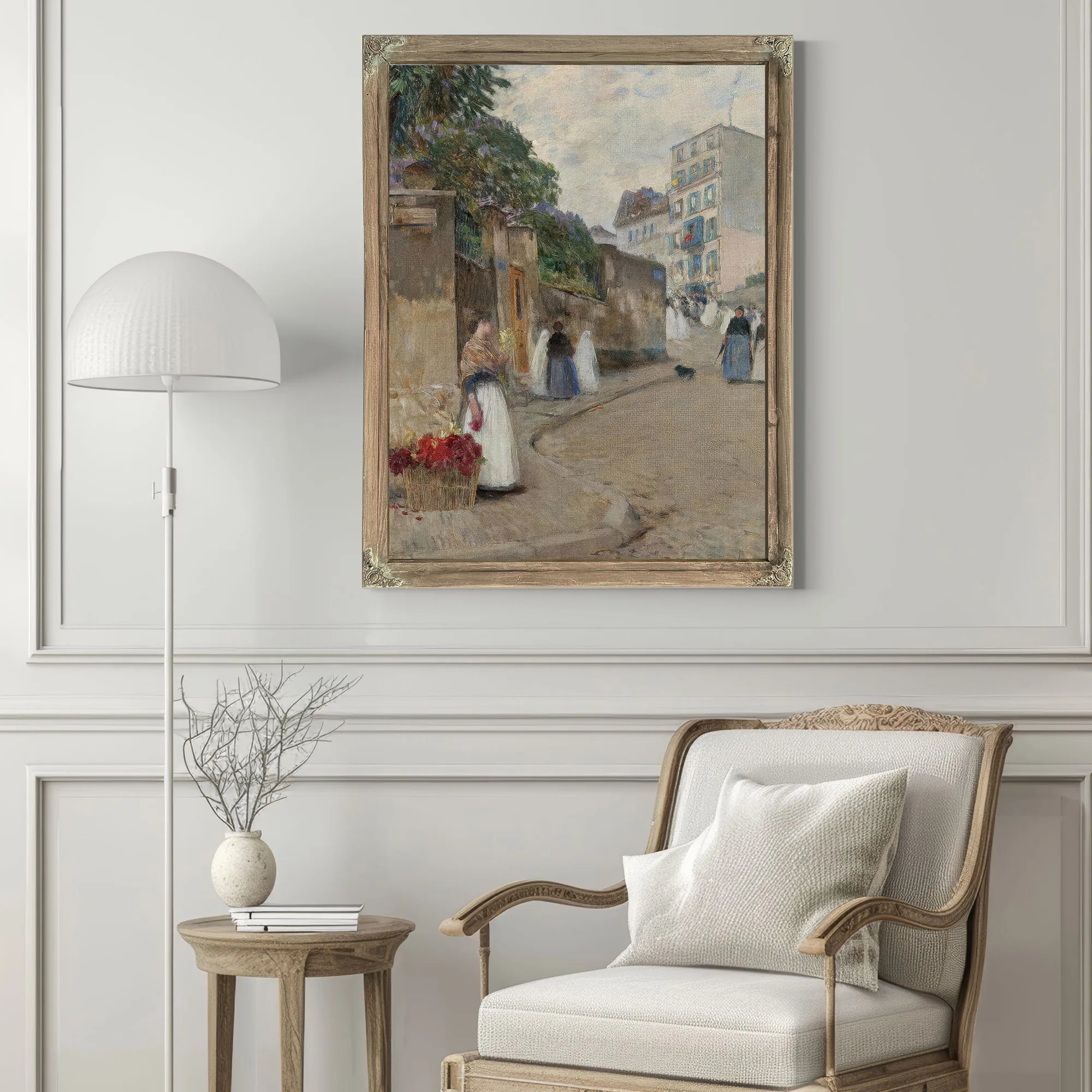 Rue Montmartre, Paris By Childe Hassam Fine Art Print
