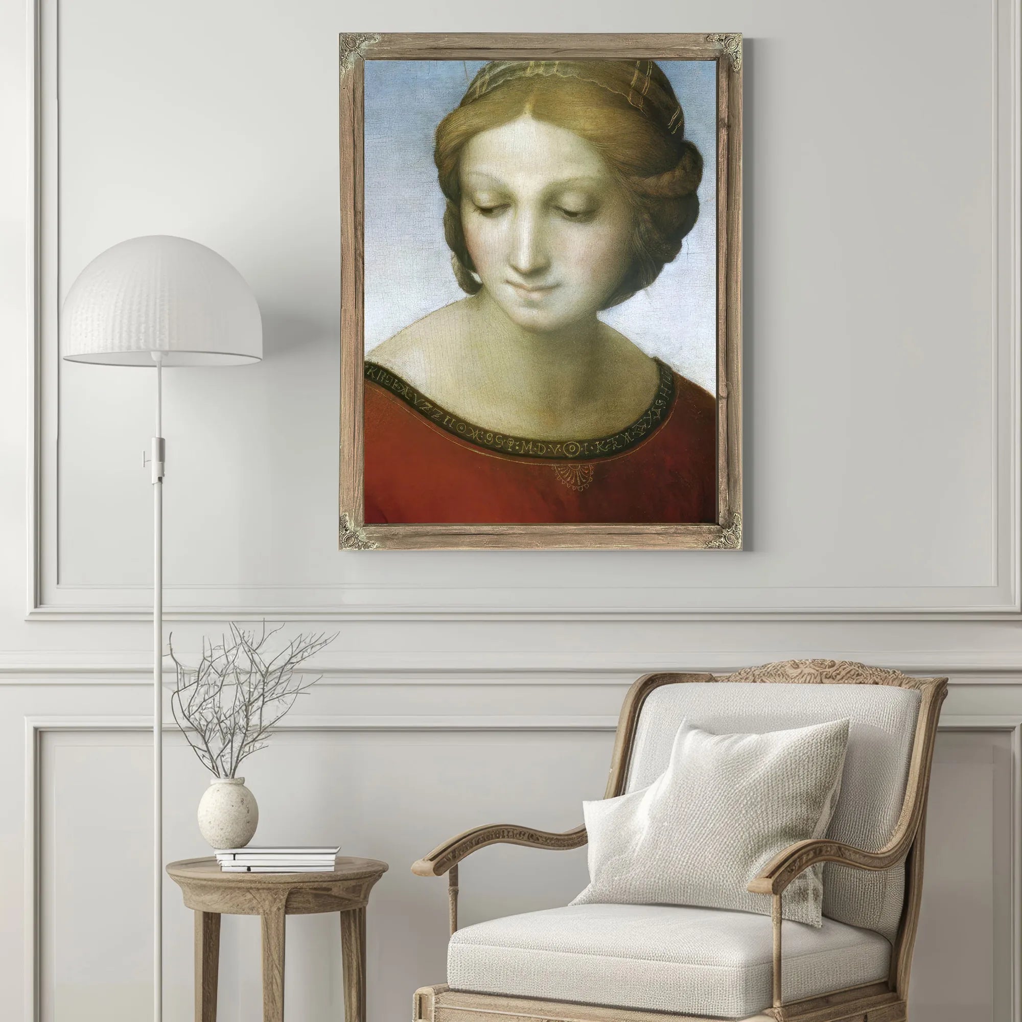 Detail Of Madonna Of The Meadow By Raphael Fine Art Print