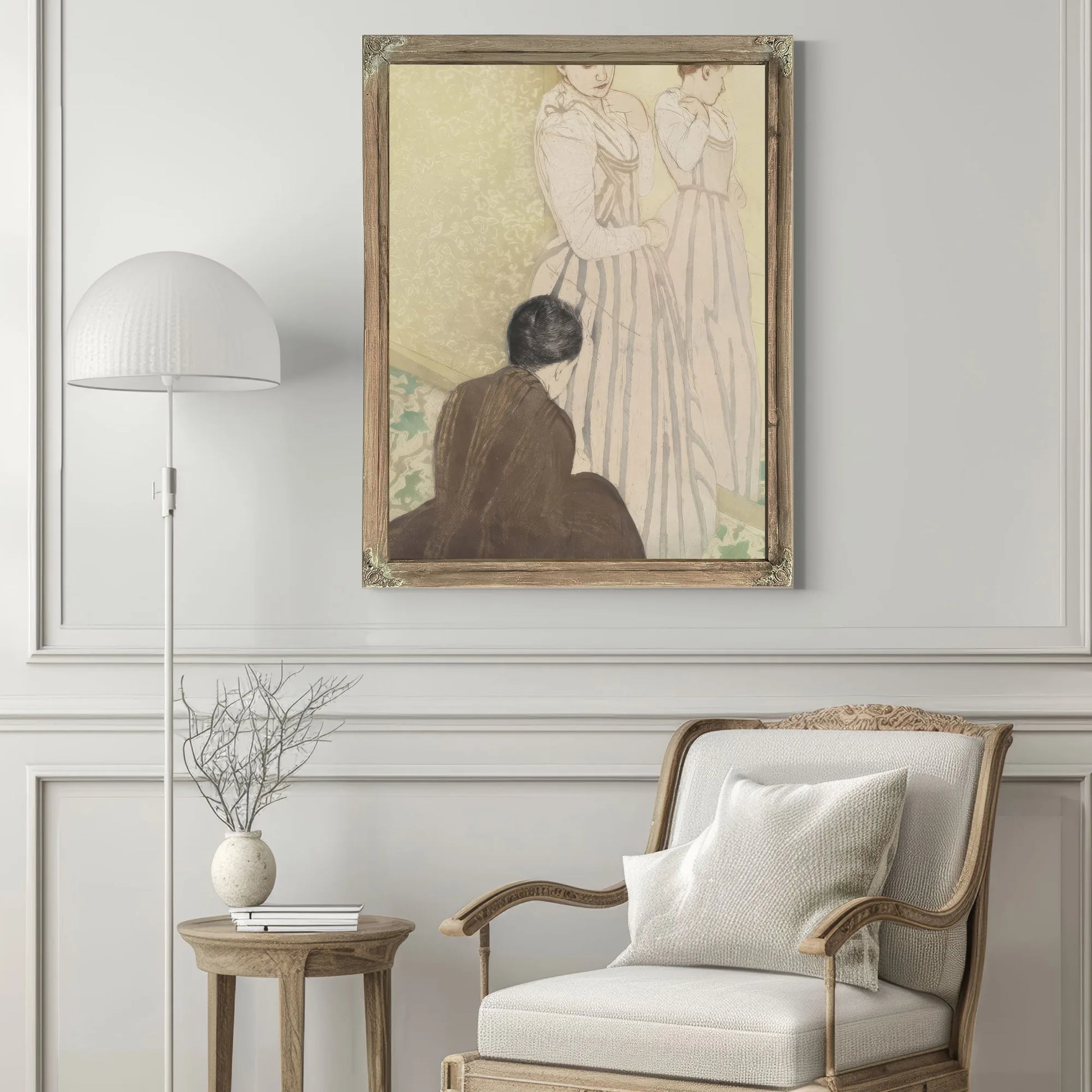 The Fitting By Mary Cassatt Fine Art Print