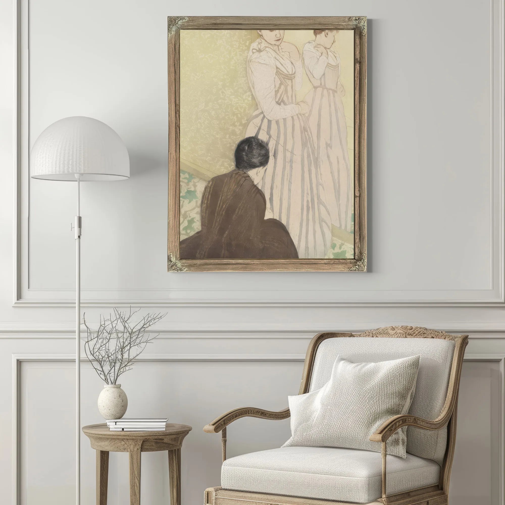 The Fitting By Mary Cassatt Fine Art Print
