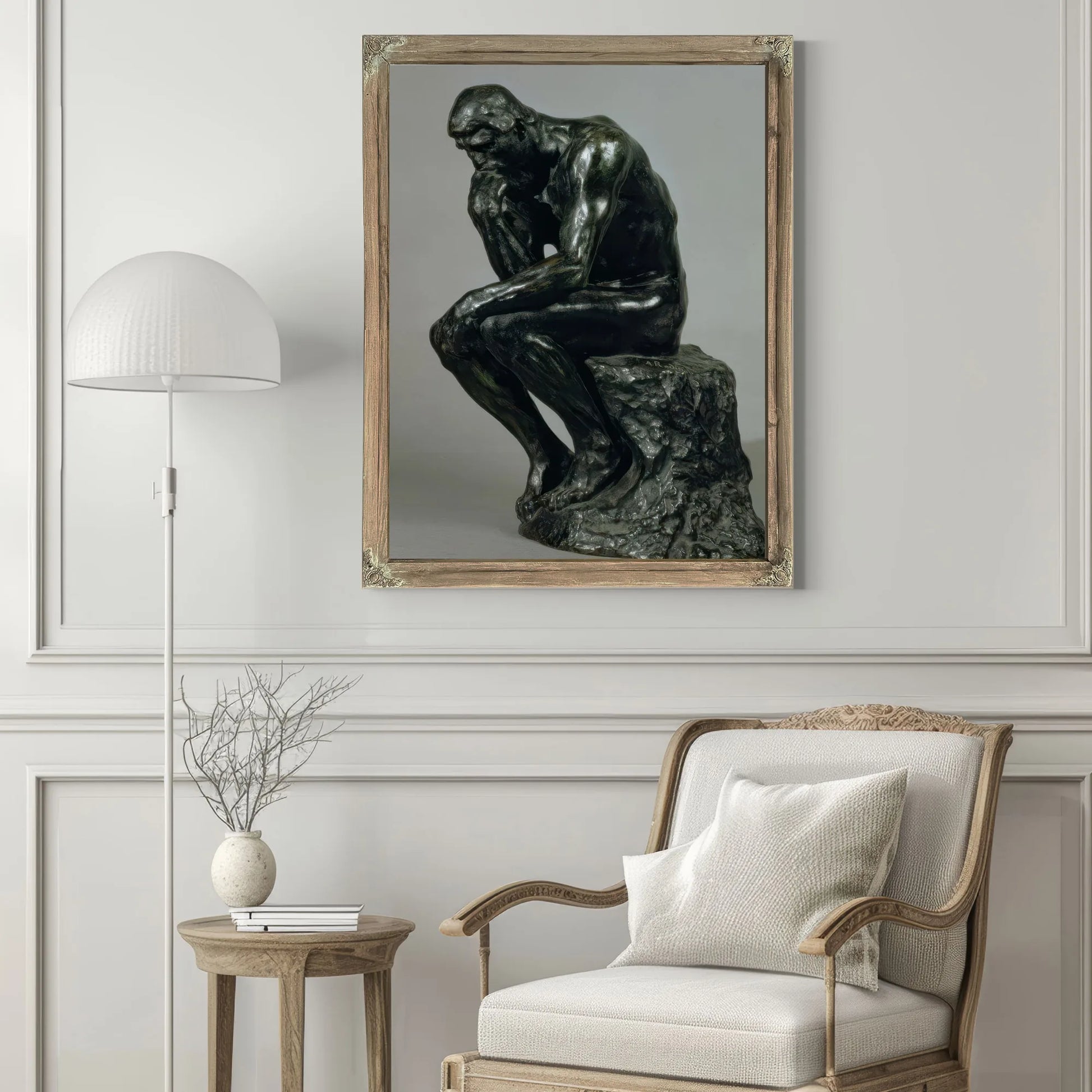The Thinker (Le Penseur) By Francois Auguste Rene Rodin Fine Art Print