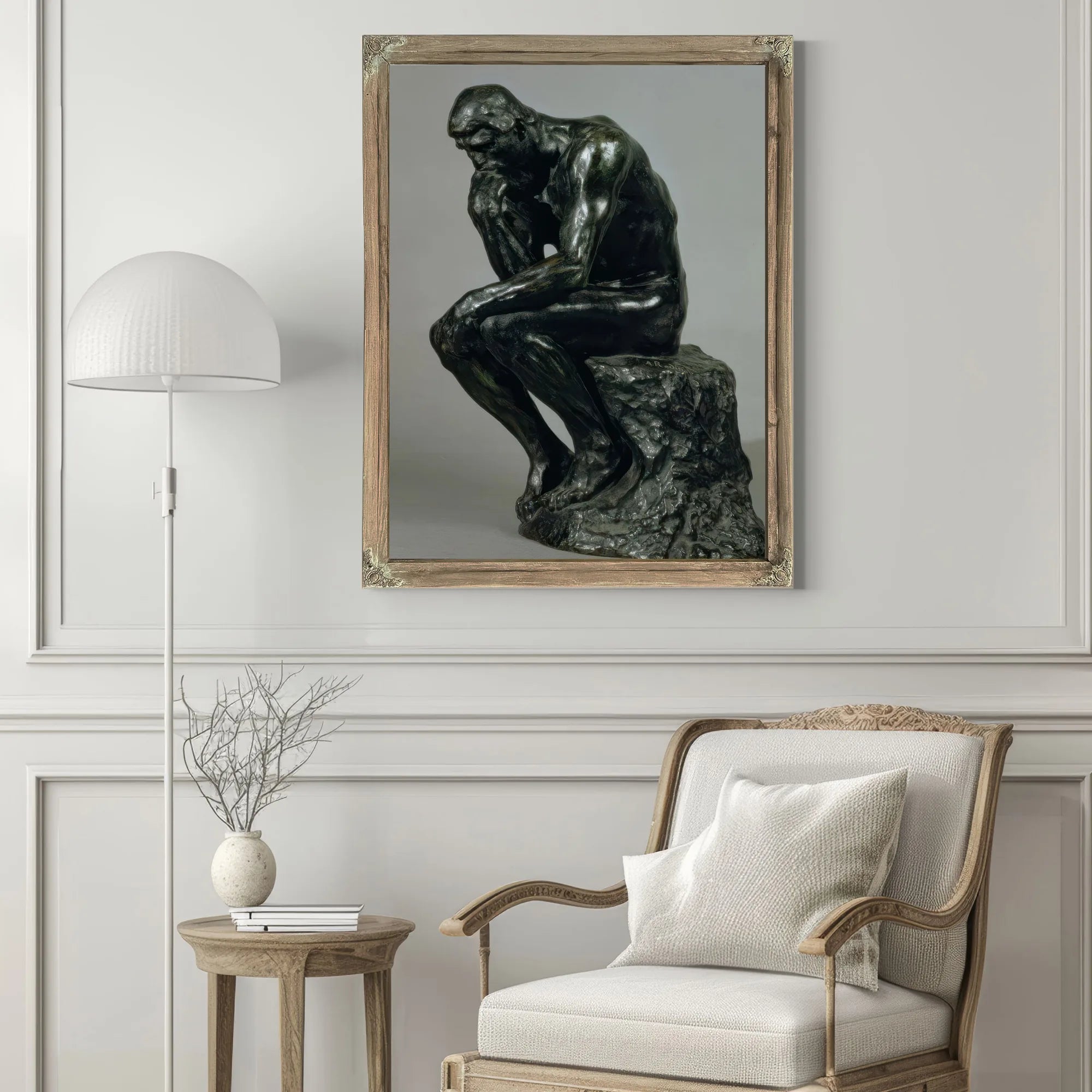 The Thinker (Le Penseur) By Francois Auguste Rene Rodin Fine Art Print
