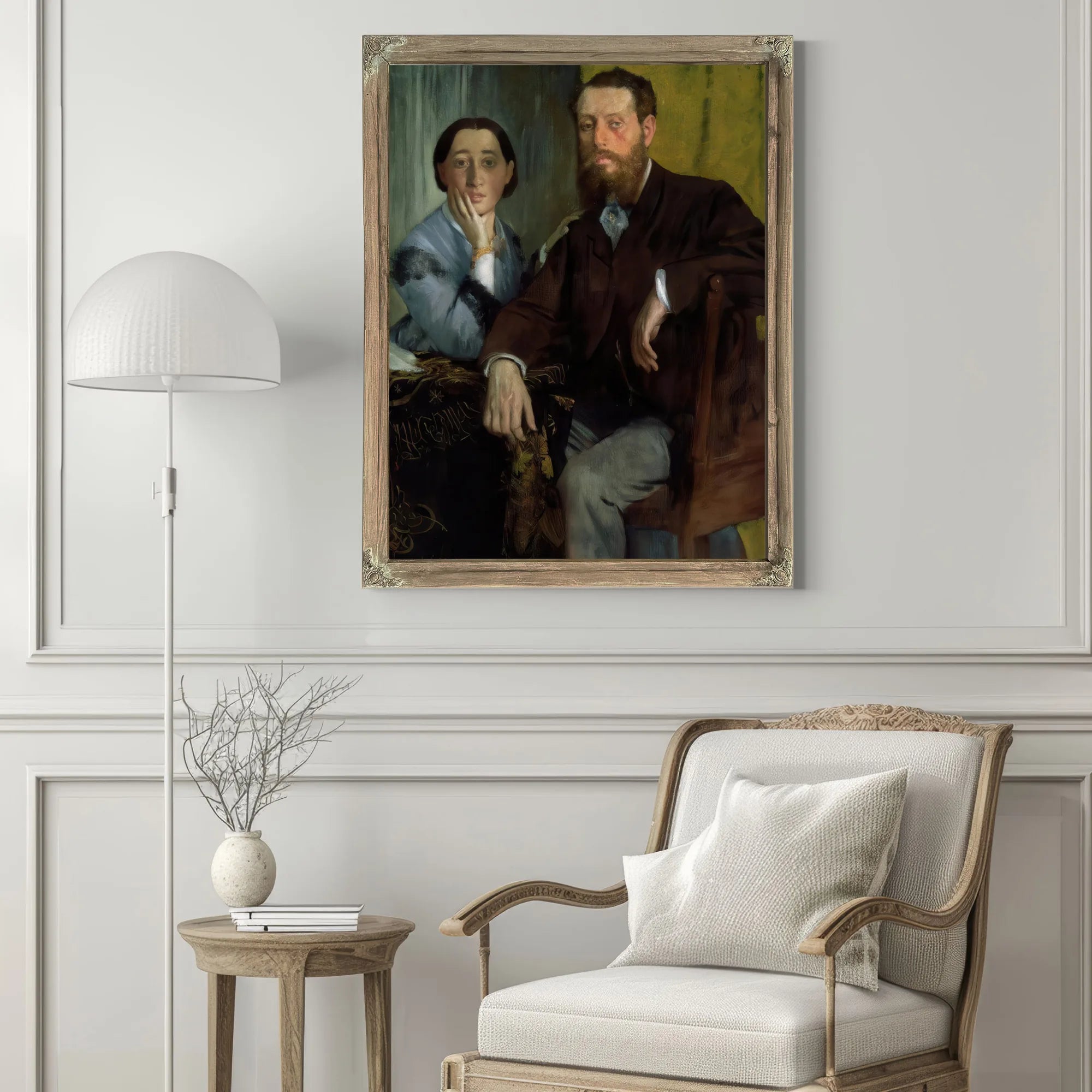 Edmondo And Therese Morbilli By Edgar Degas Fine Art Print