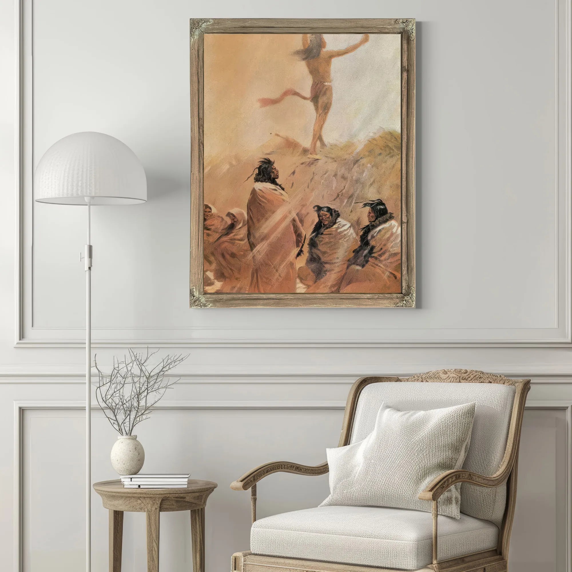 The Fire Eater Raised His Arms Heavenward By Frederic Remington Fine Art Print