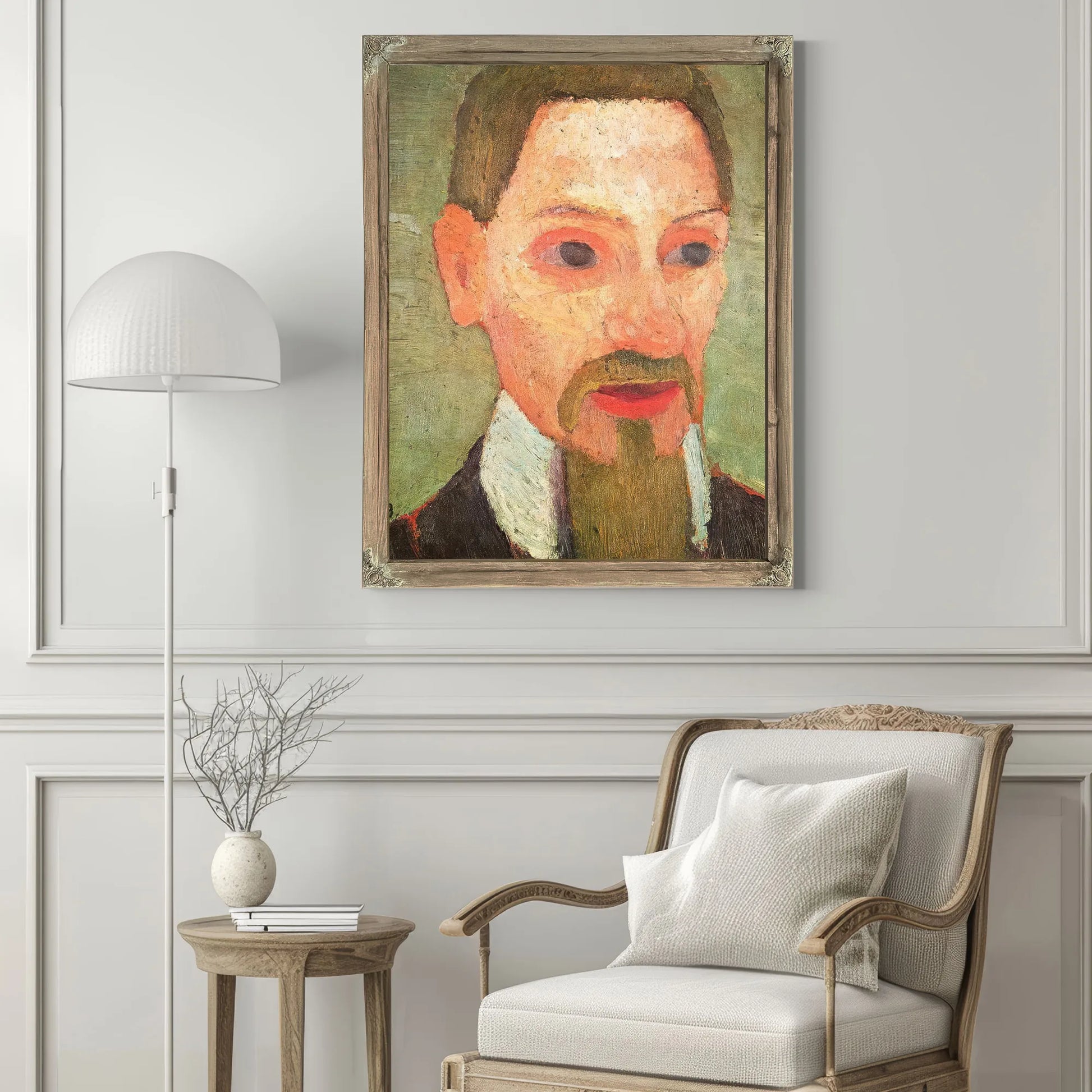 Portrait Of Rainer Maria Rilke By Paula Modersohn Becker Fine Art Print