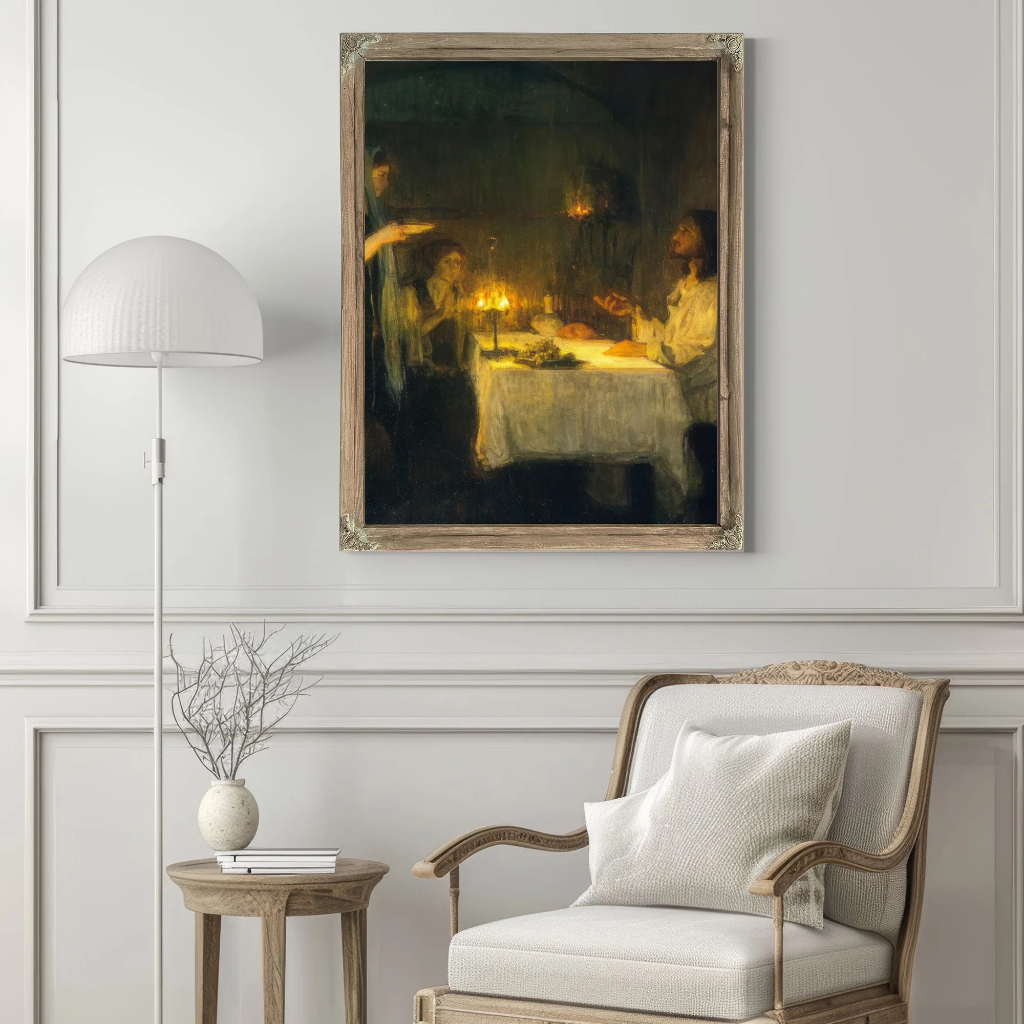 Christ At The Home Of Mary And Martha By Henry Ossawa Tanner Fine Art Print