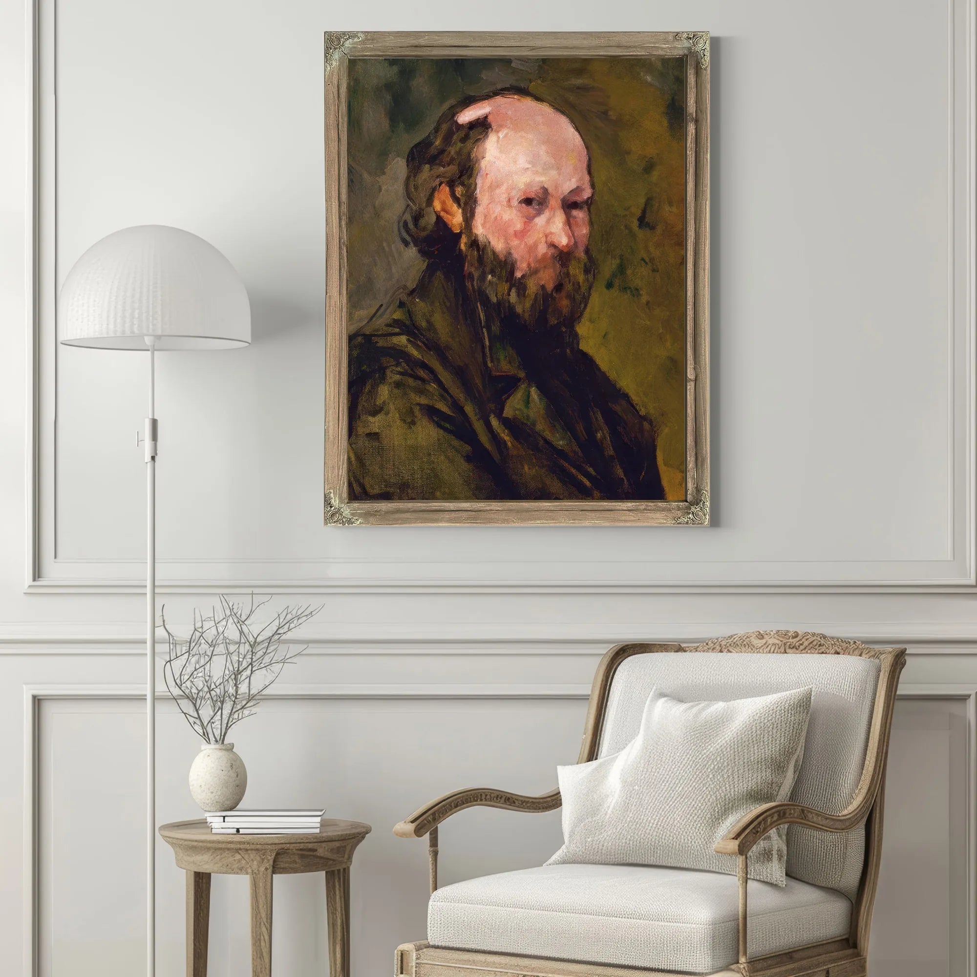 Self Portrait By Paul Cezanne Fine Art Print