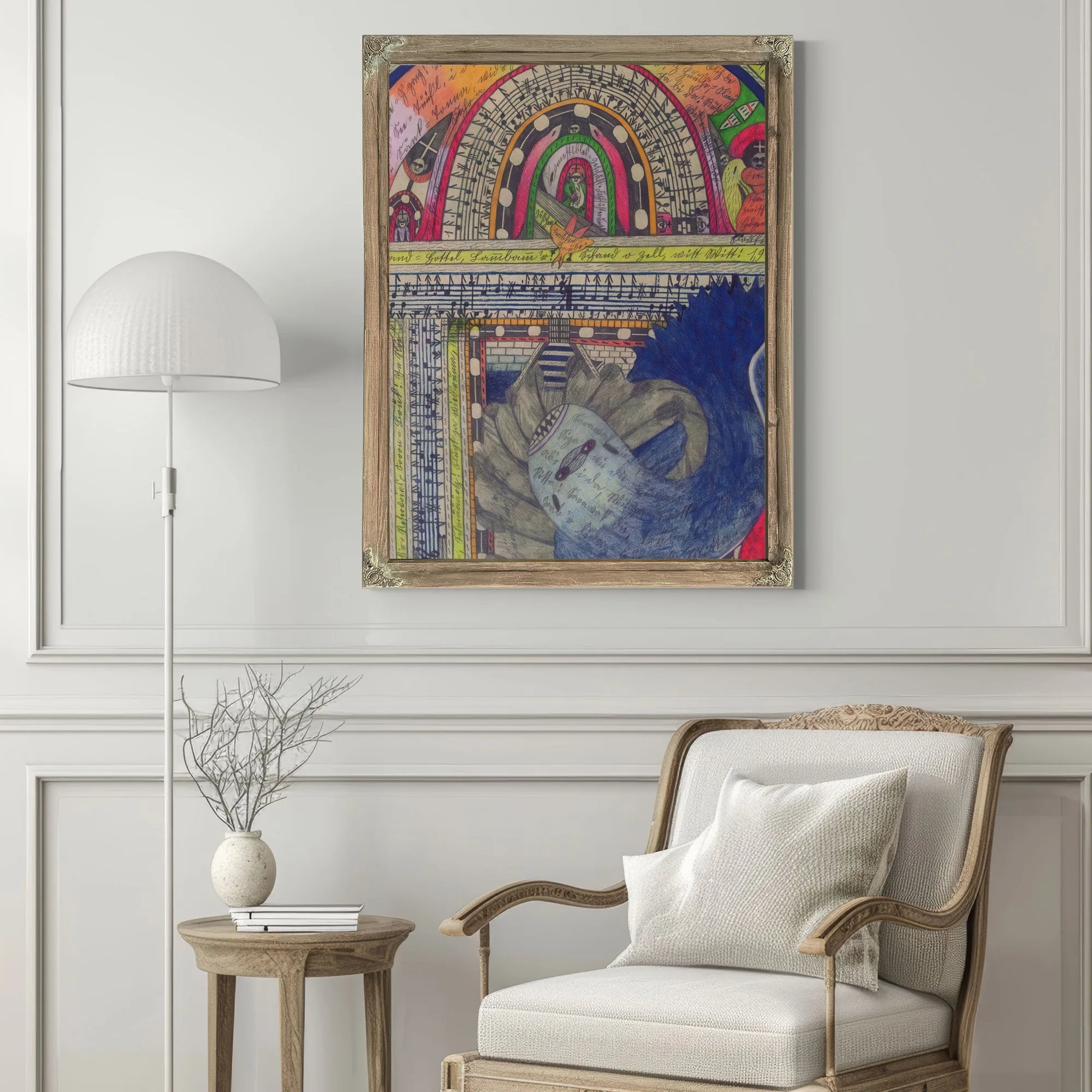 Gourmet Food Store Feeding The Fishes 1911 By Adolf Wolfli Fine Art Print