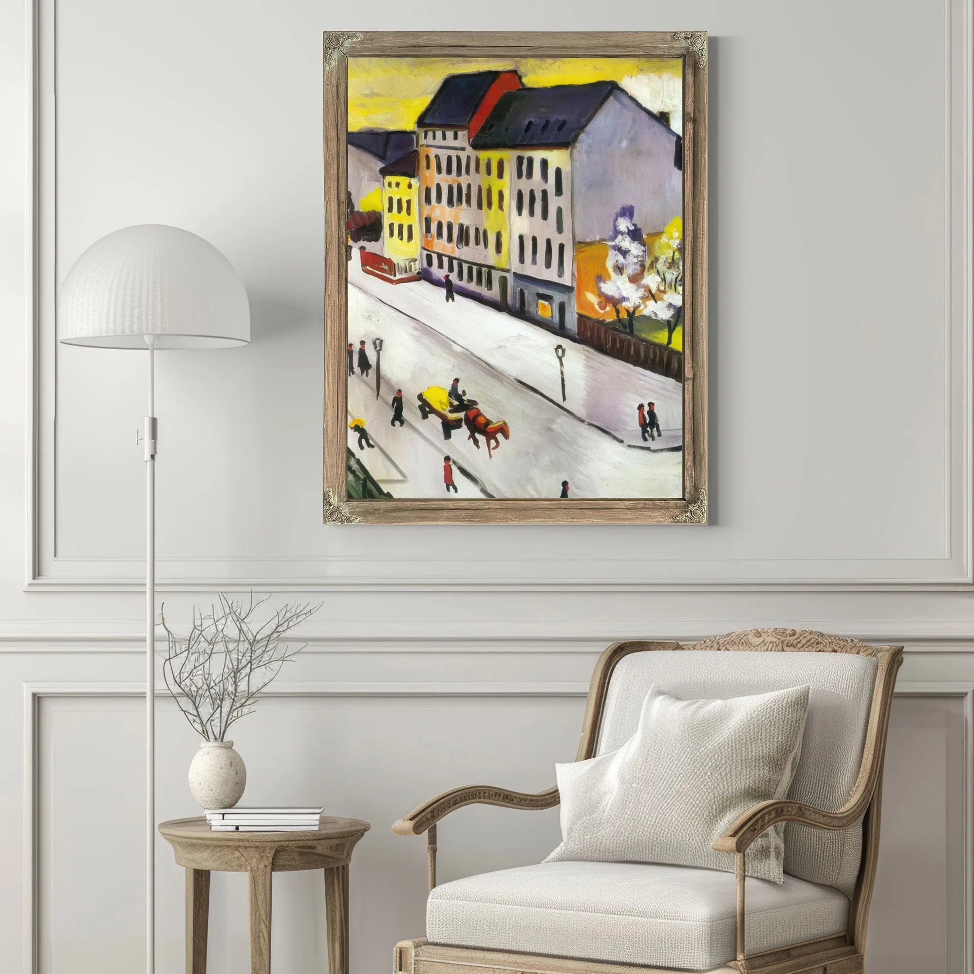 Our Street In Grey By August Macke Fine Art Print