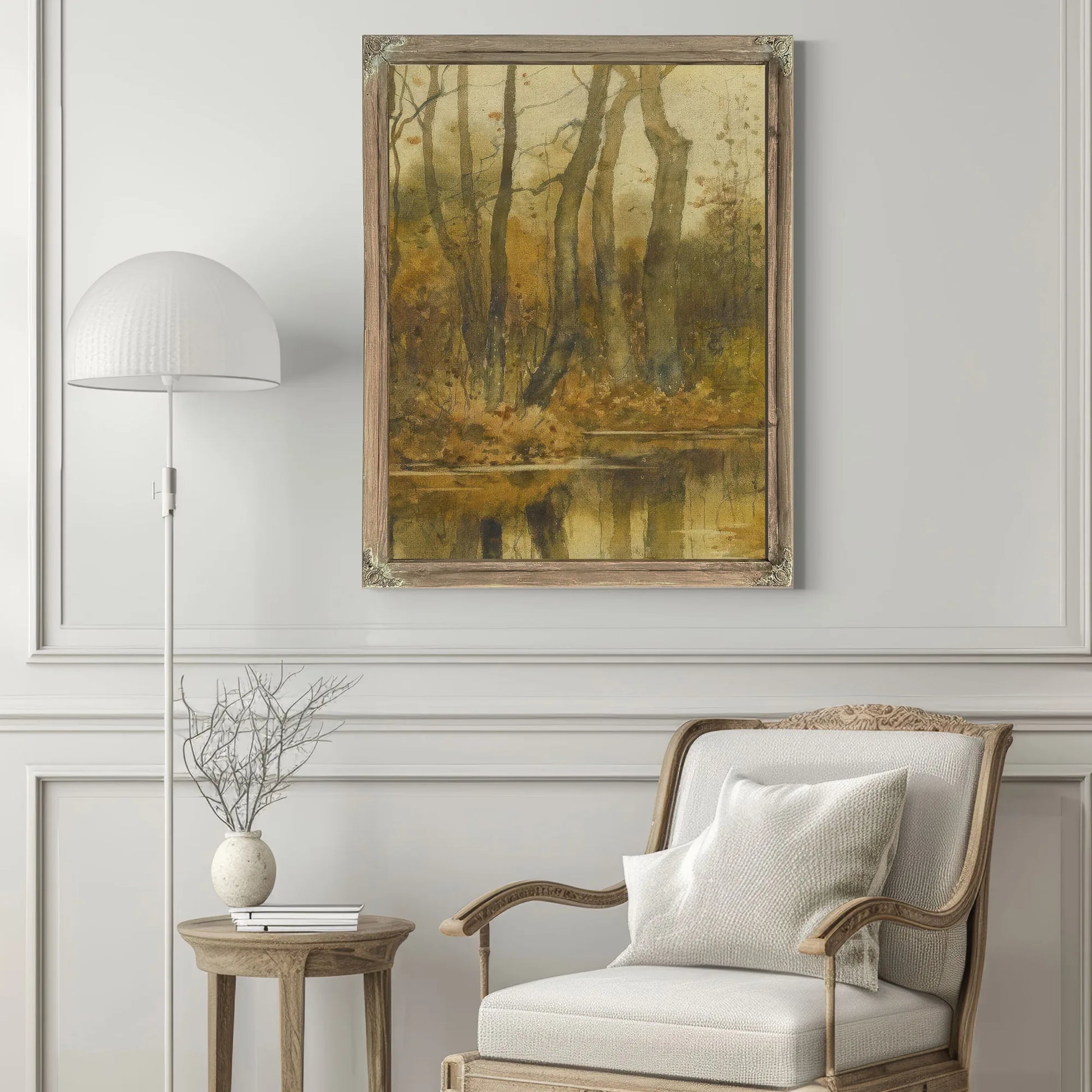 Stream In The Woods By Childe Hassam Fine Art Print