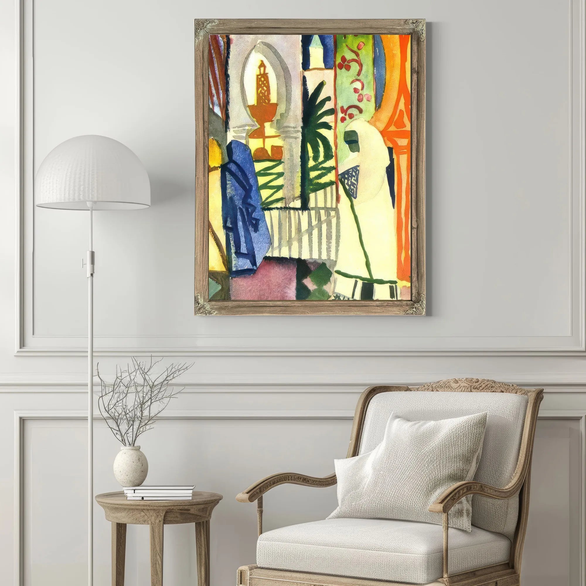 Inside The Mosque By August Macke Fine Art Print