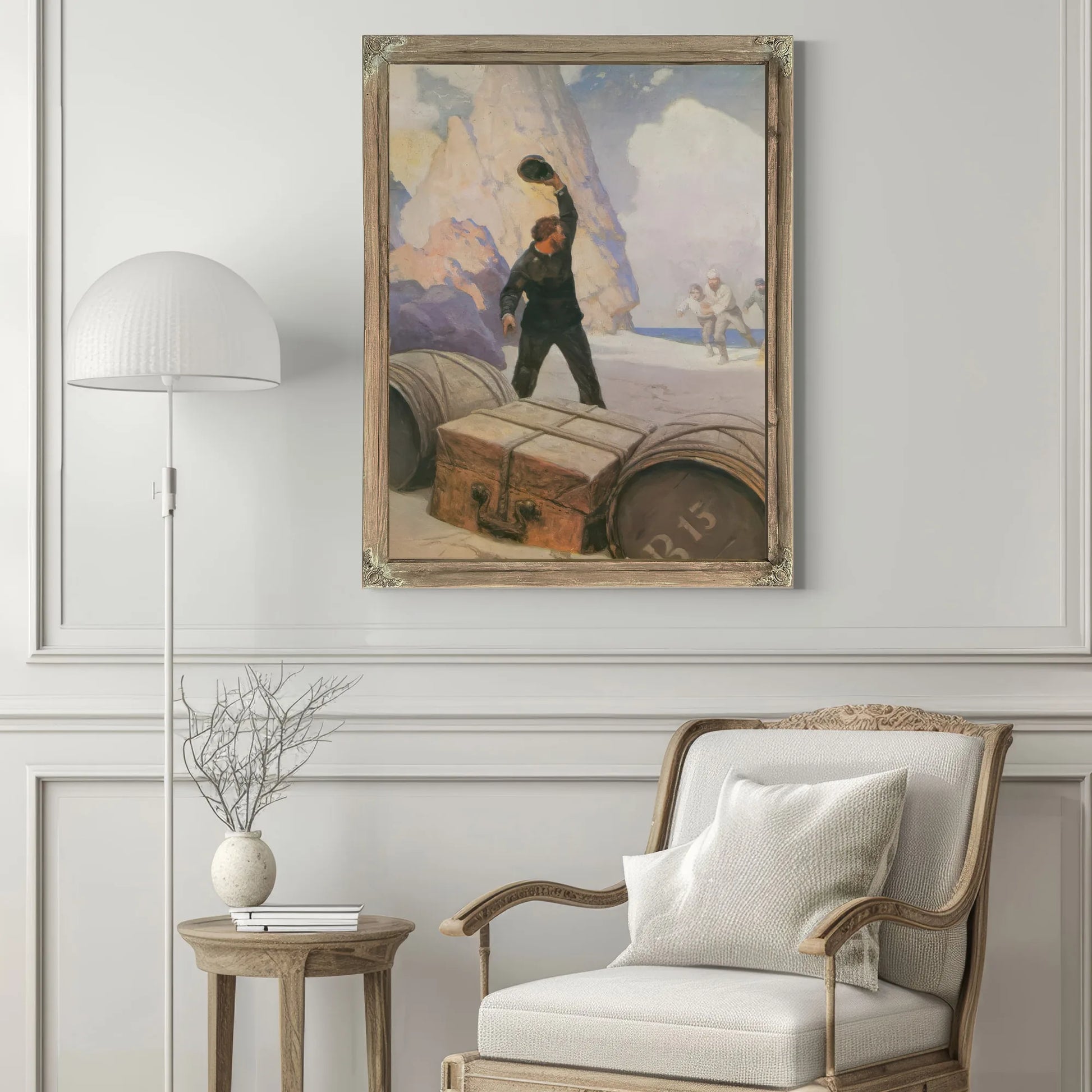 The Discovery Of The Chest By NC Wyeth Fine Art Print