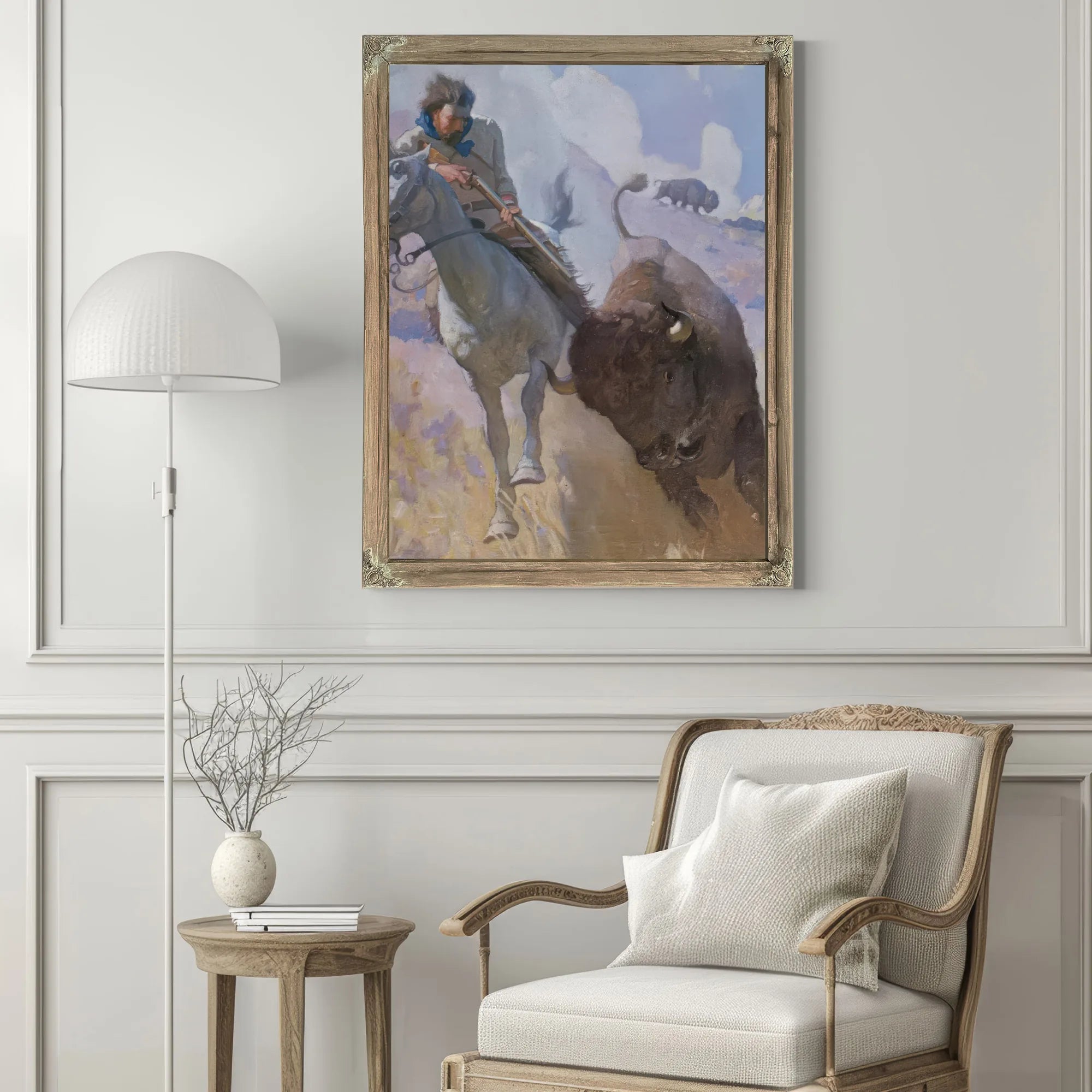 Buffalo Hunt By NC Wyeth Fine Art Print