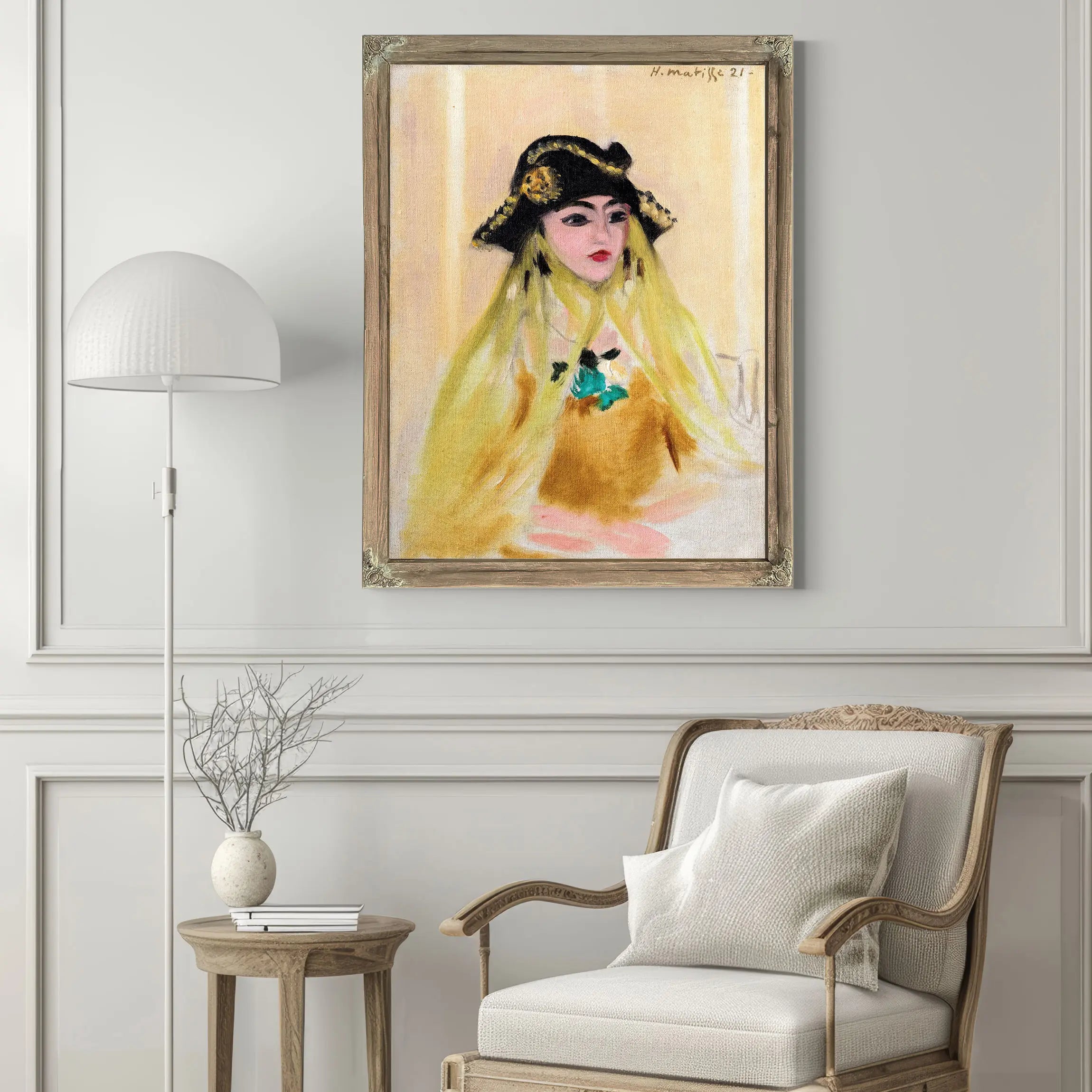 Young Woman With A Tricorn Hat by Henri Matisse