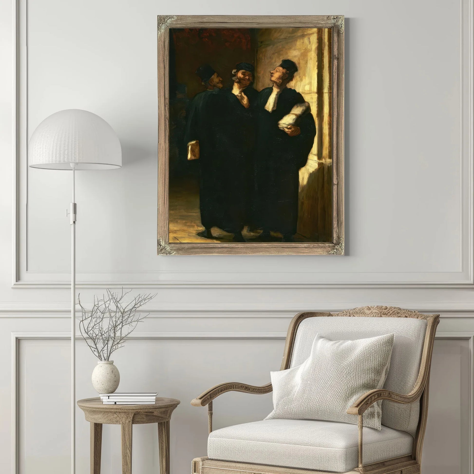 Three Lawyers By Honore Daumier Fine Art Print