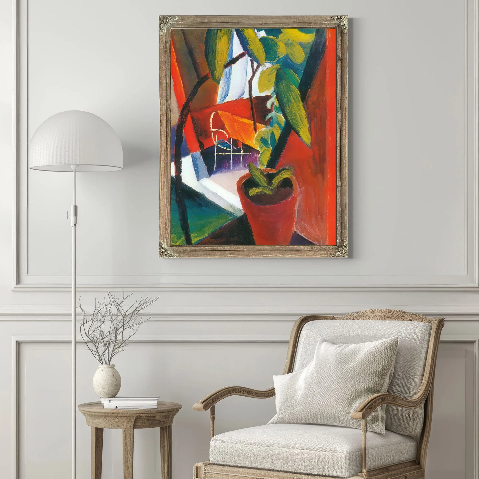 A Look Into Summer House By August Macke Fine Art Print
