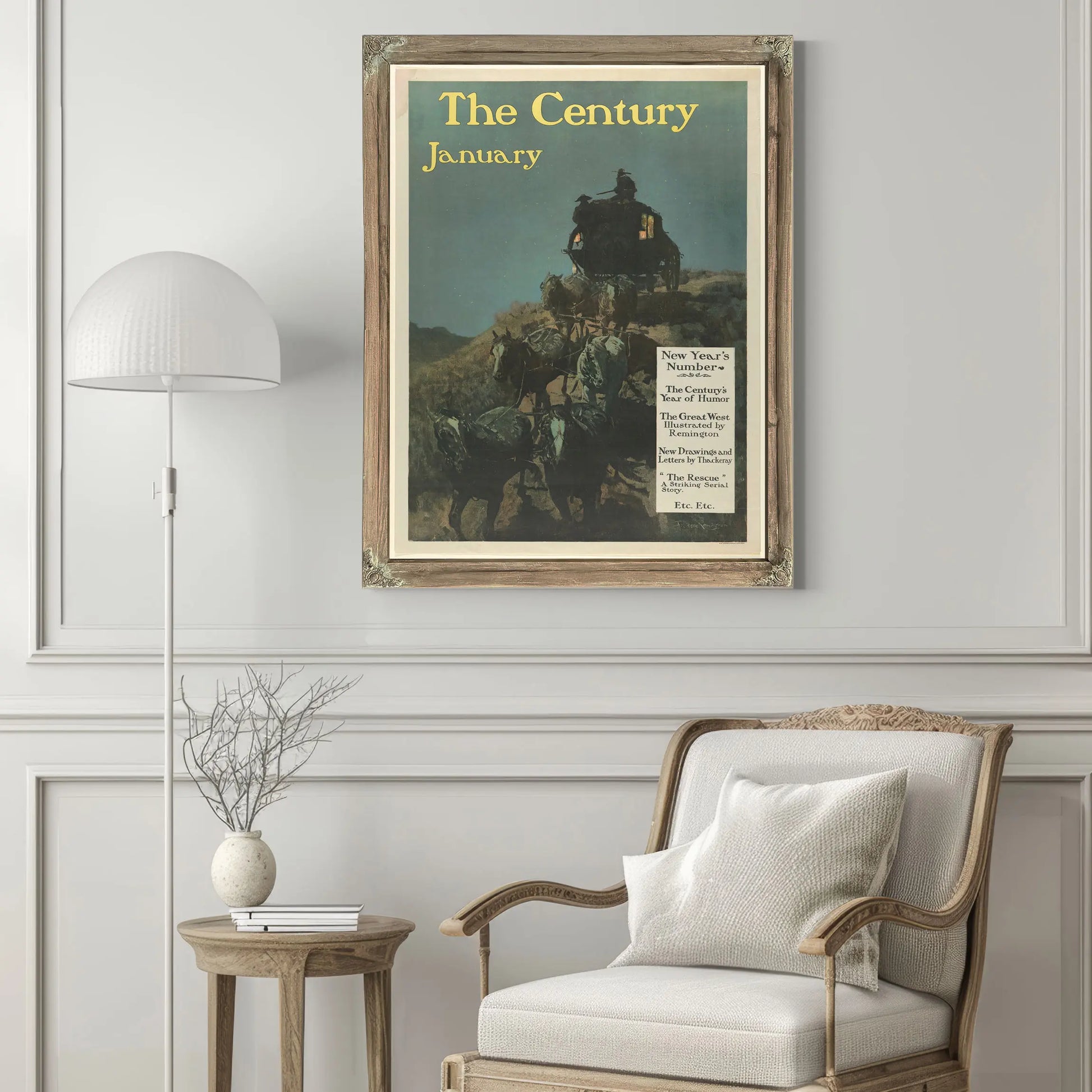 The Century New Year S Number January by Frederic Remington