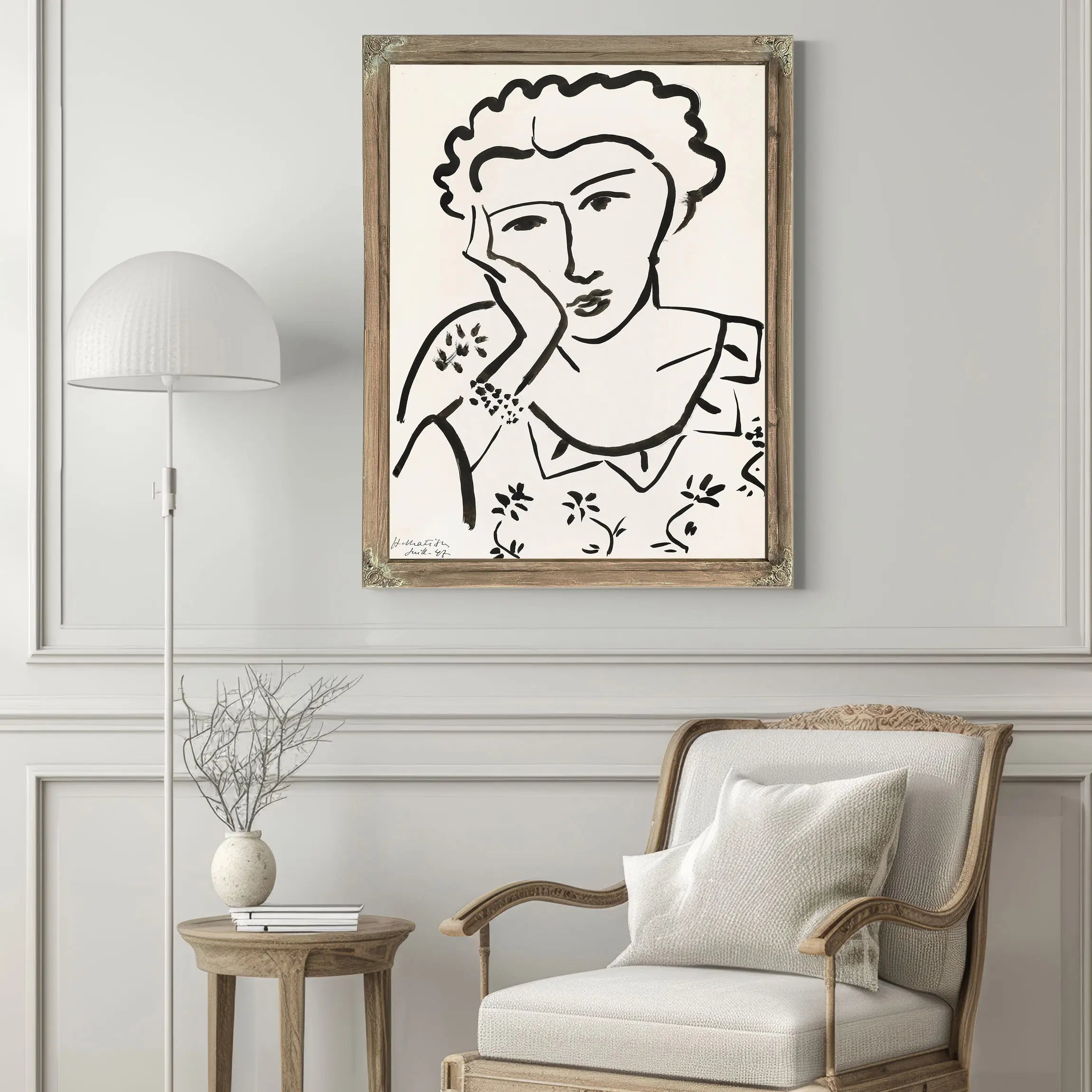 Woman With A Necklace by Henri Matisse