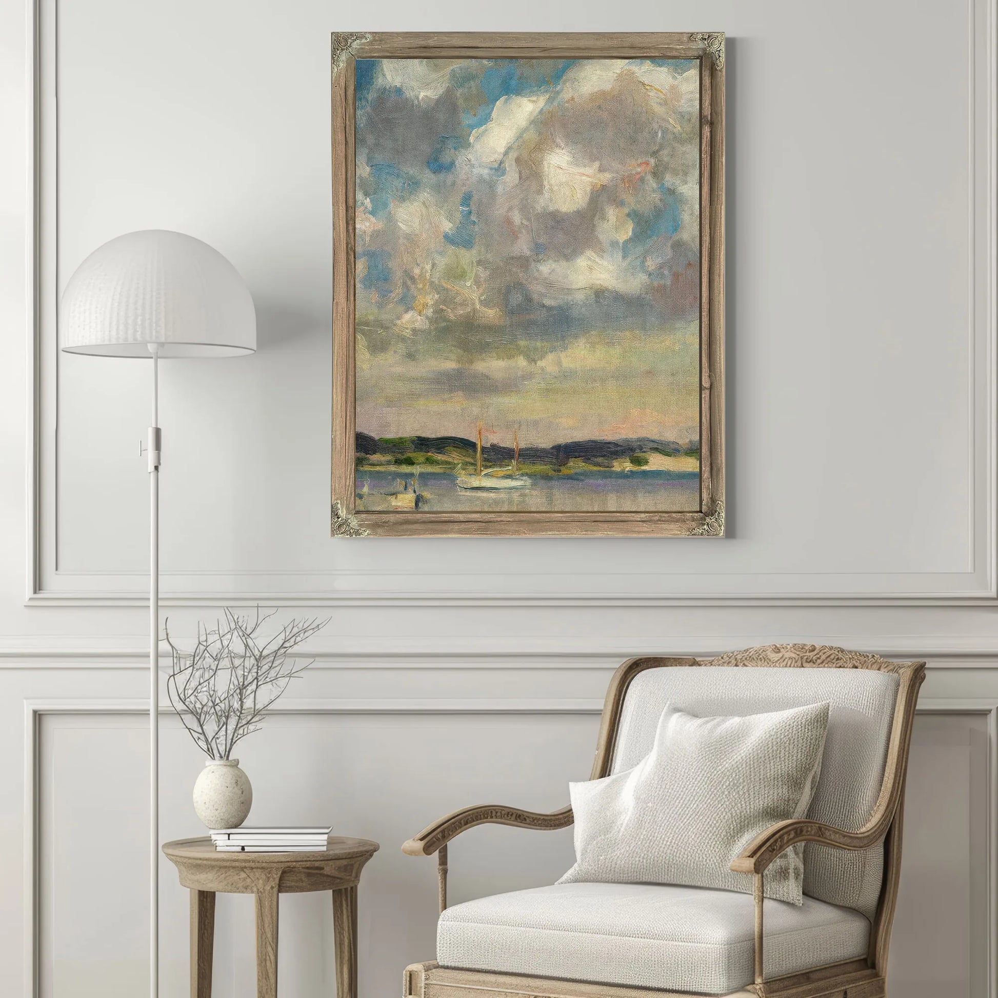 Clouds Peconic Bay By Irving Ramsey Wiles Fine Art Print