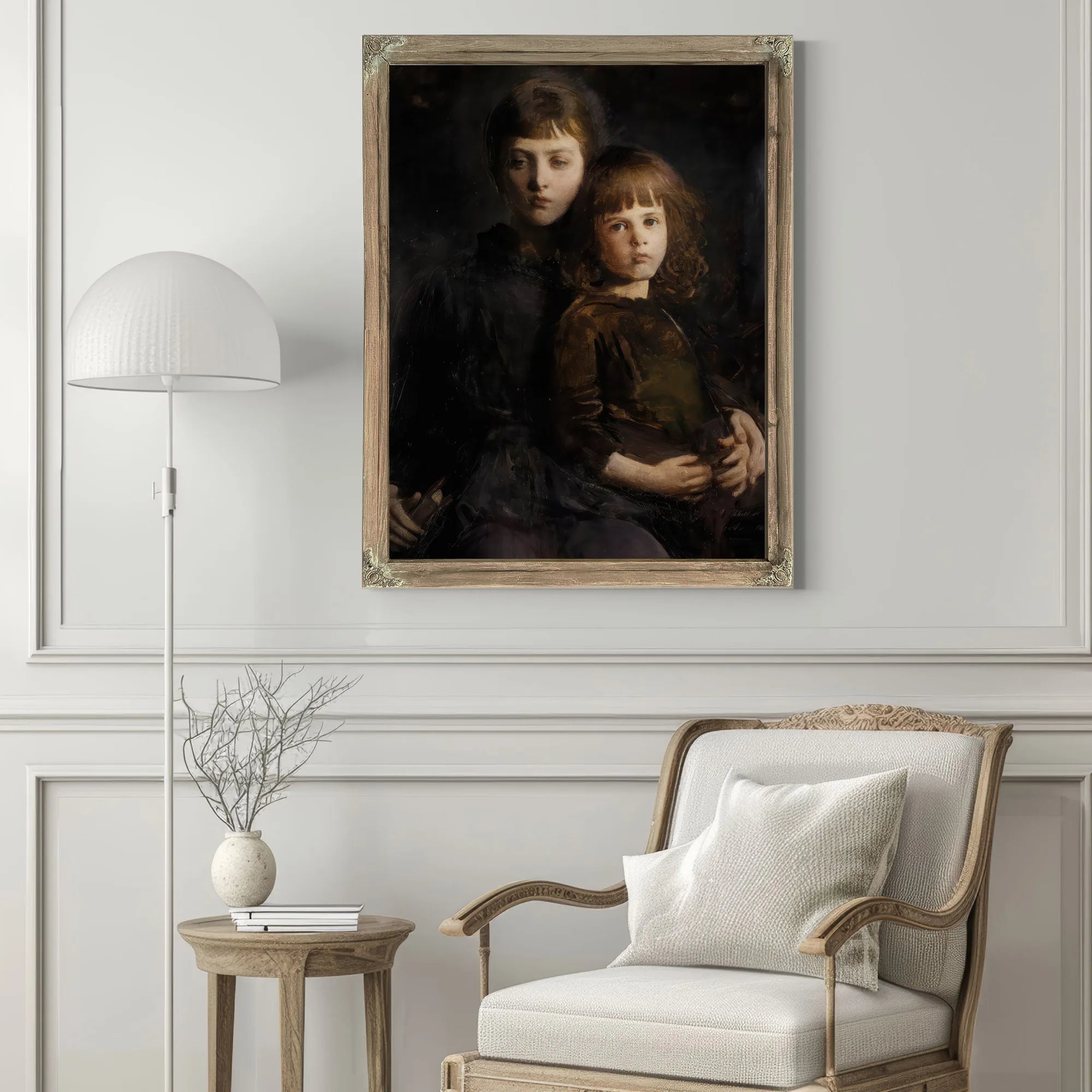 Brother And Sister (Mary And Gerald Thayer) By Abbott Handerson Thayer Fine Art Print