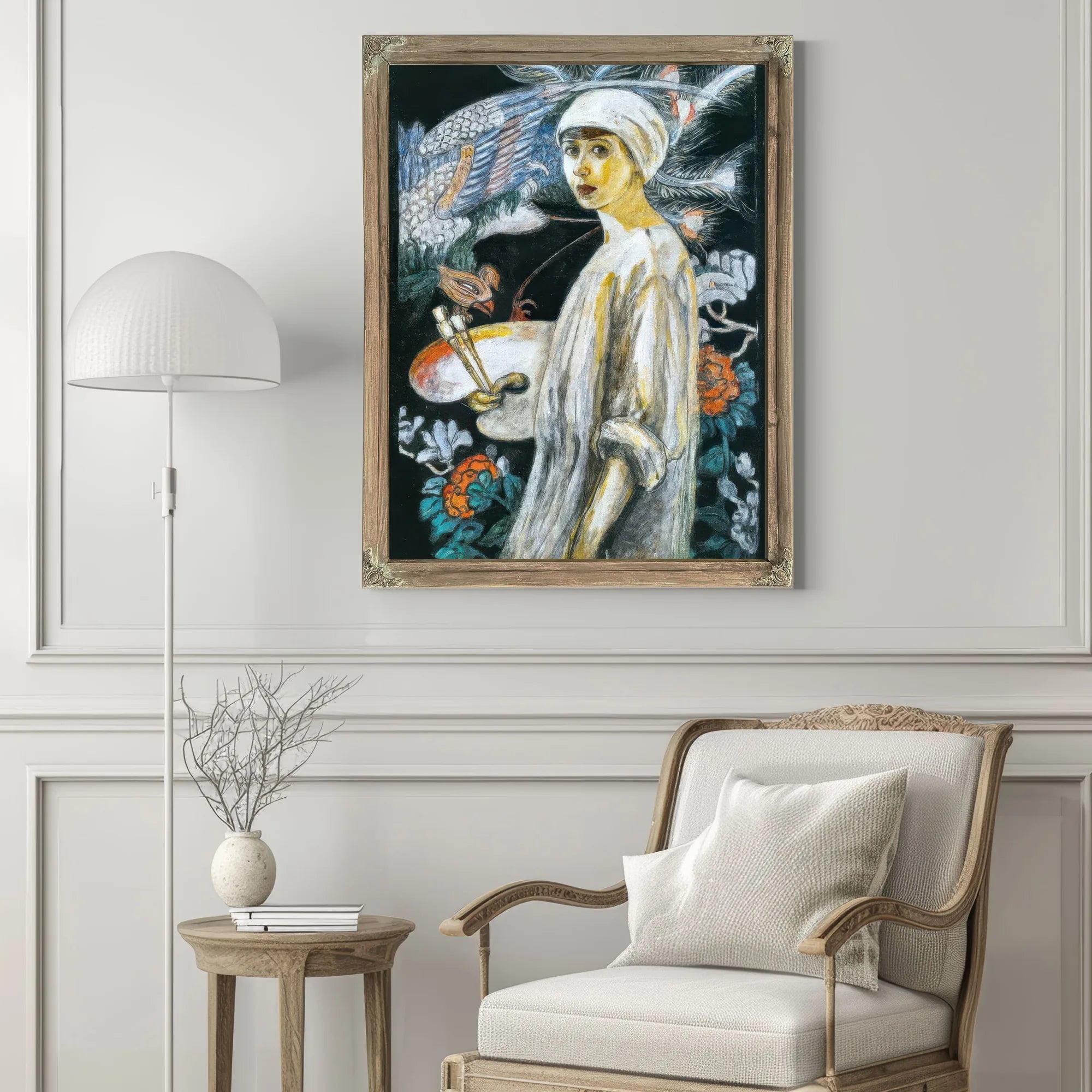 Self Portrait By Florine Stettheimer Fine Art Print