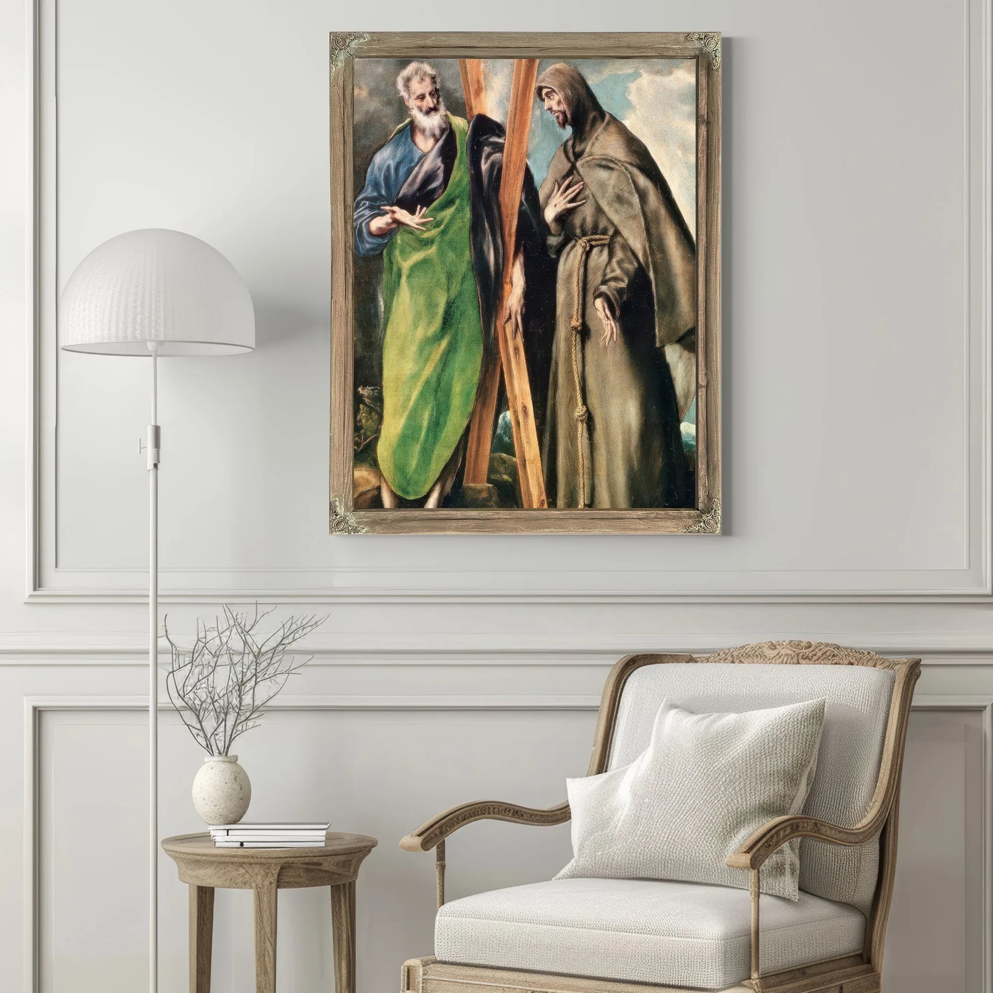 Ss. Andrew And Francis Of Assisi By El Greco Fine Art Print