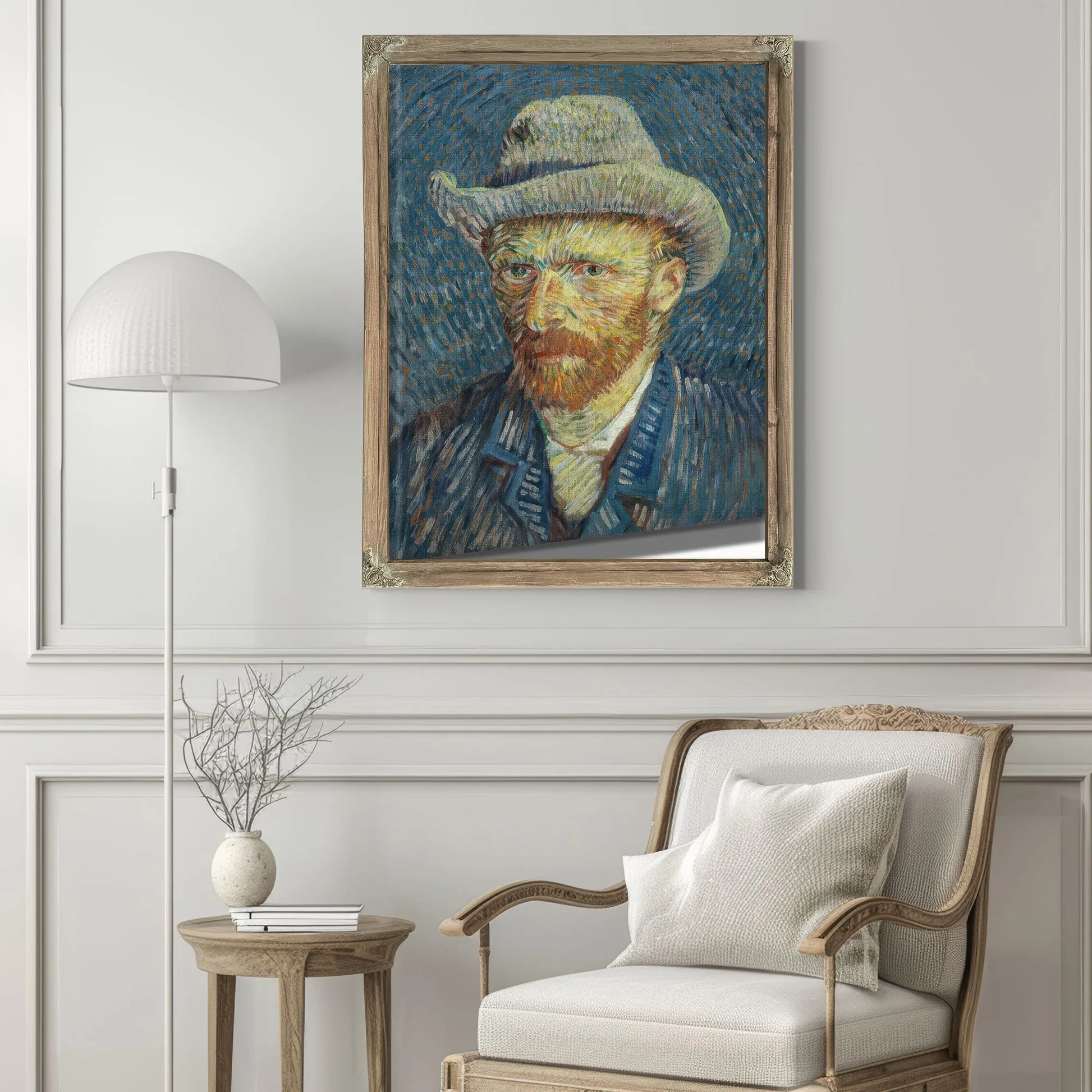 Self Portrait With Grey Felt Hat By Vincent Van Gogh Fine Art Print