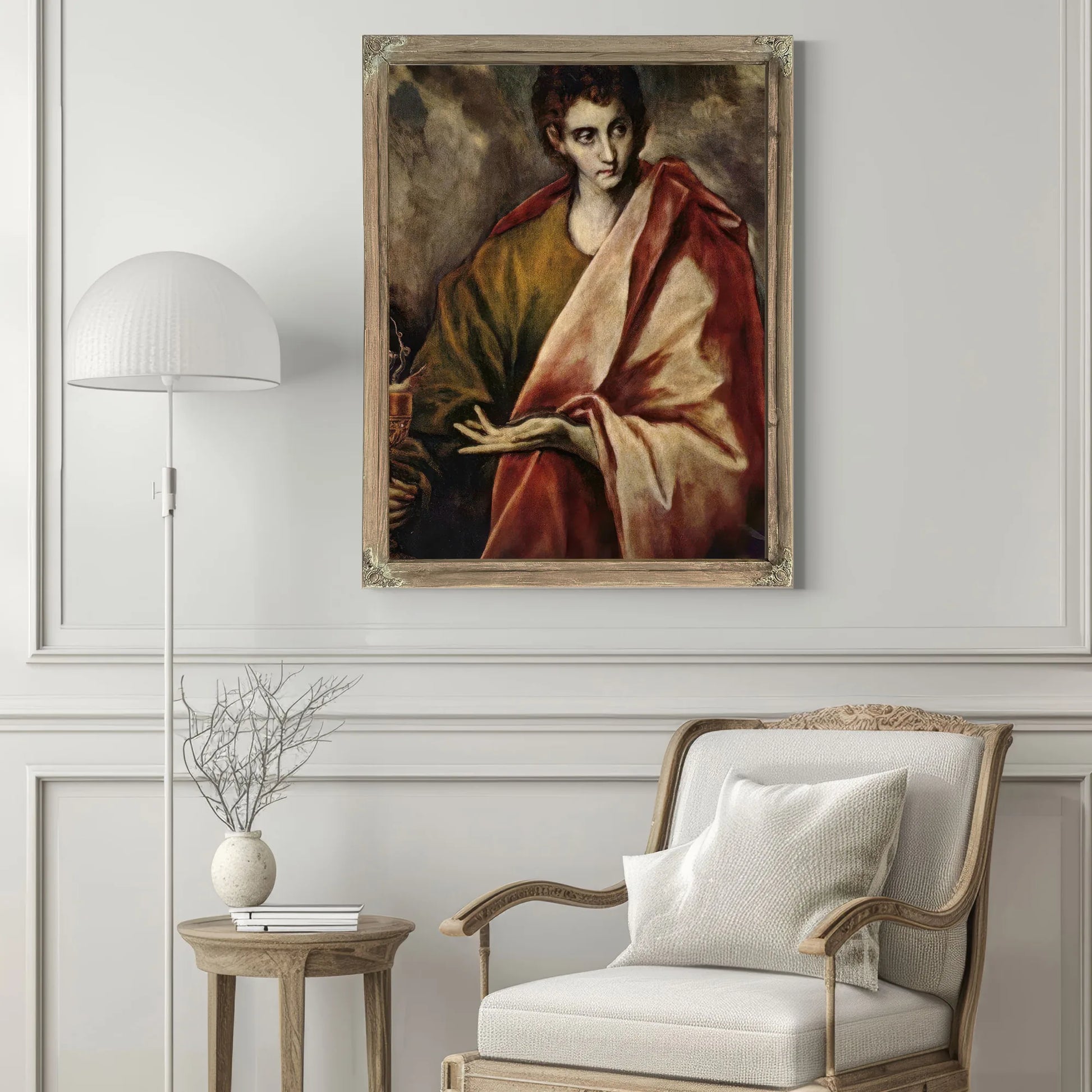 Saint John The Evangelist 1605 99 7X78Cm Museo Del Prado P02444 By El Greco Fine Art Print