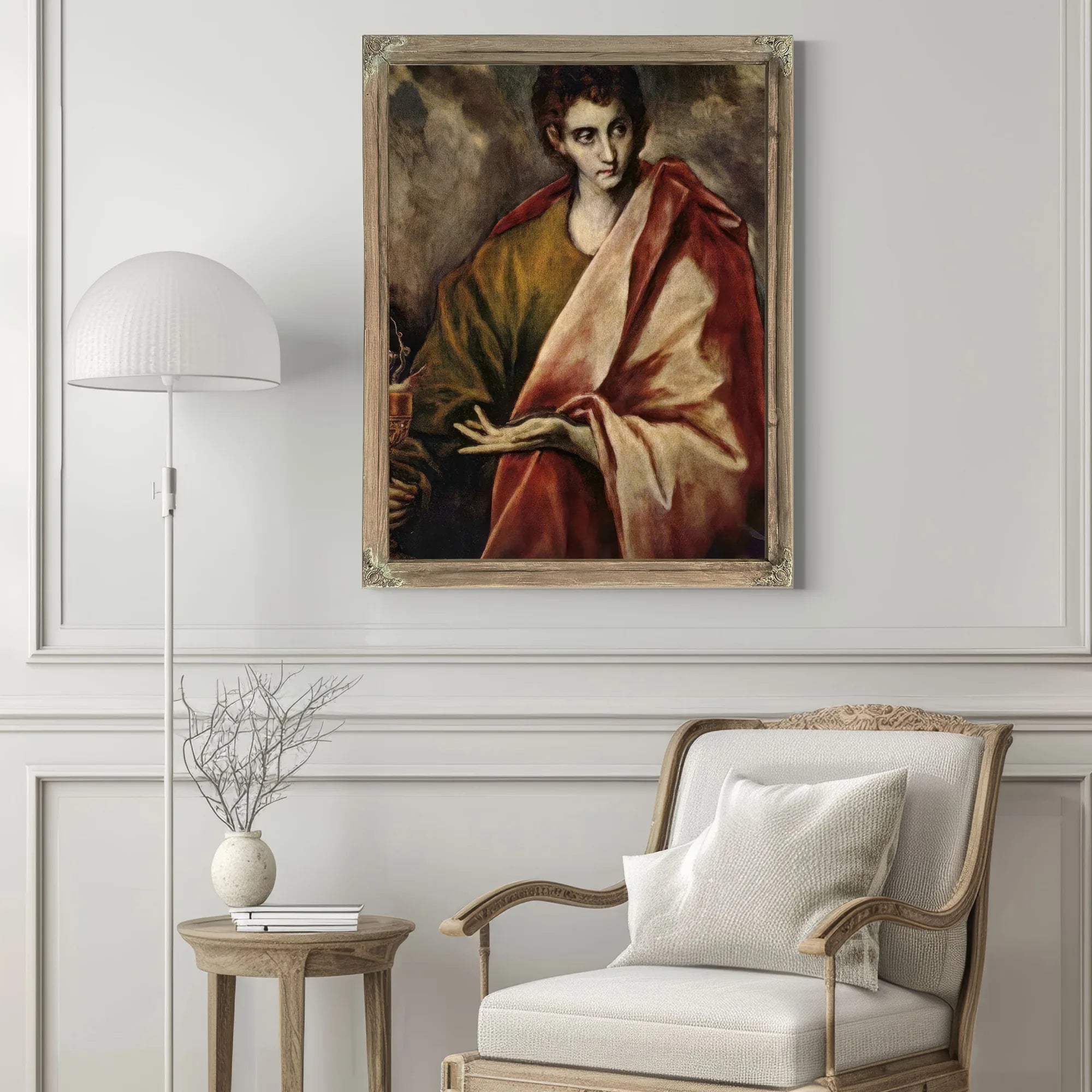Saint John The Evangelist 1605 99 7X78Cm Museo Del Prado P02444 By El Greco Fine Art Print