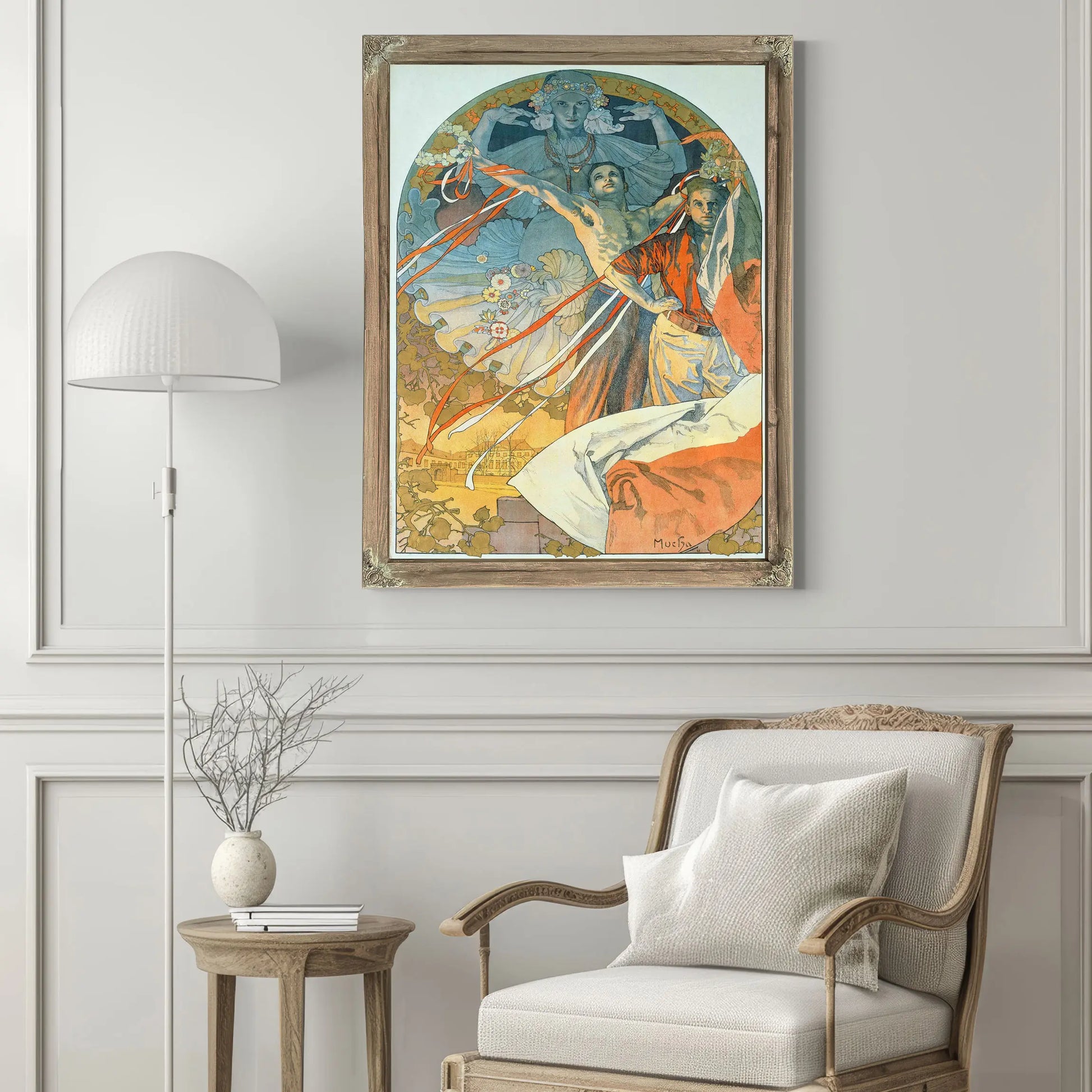 8Th Sokol Festival Prague 1926 Pageant On The Vltava River by Alphonse Mucha
