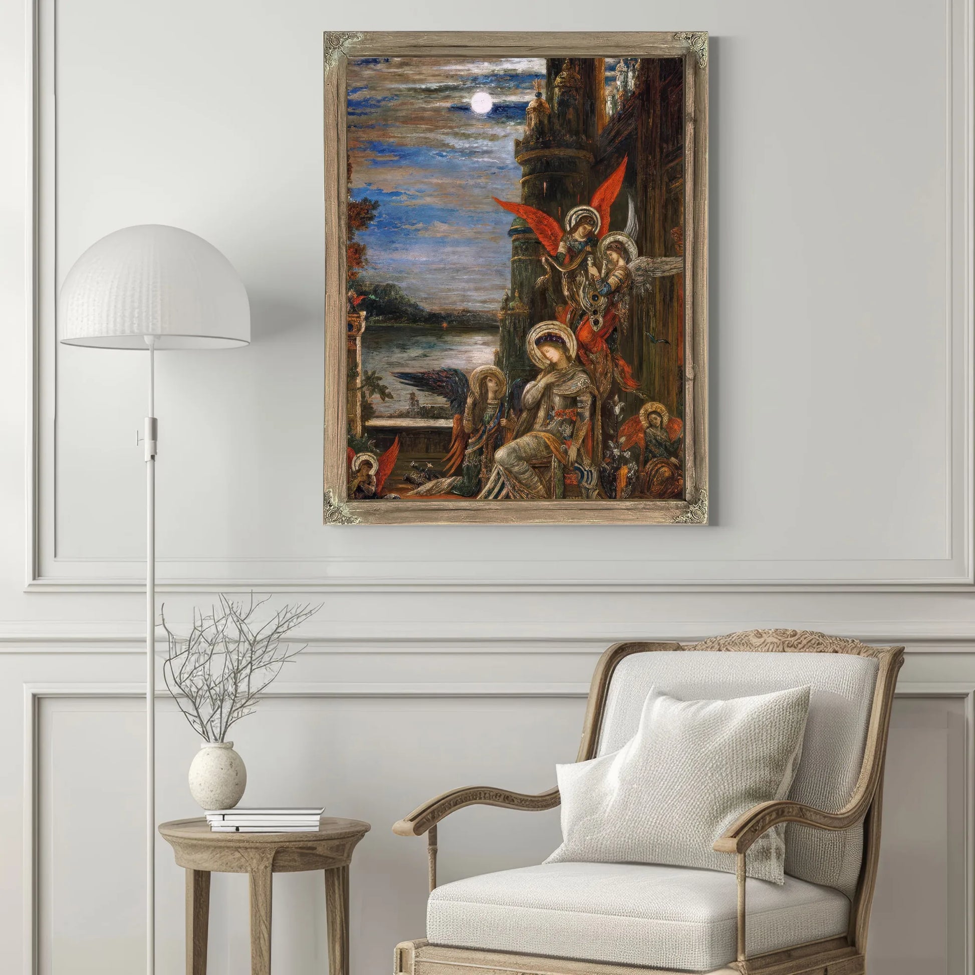 Saint Cecilia. (The Angels Announcing Her Coming Martyrdom) By Gustave Moreau Fine Art Print
