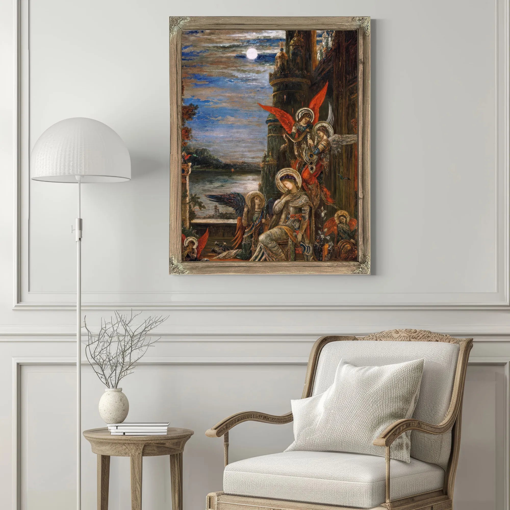 Saint Cecilia. (The Angels Announcing Her Coming Martyrdom) By Gustave Moreau Fine Art Print