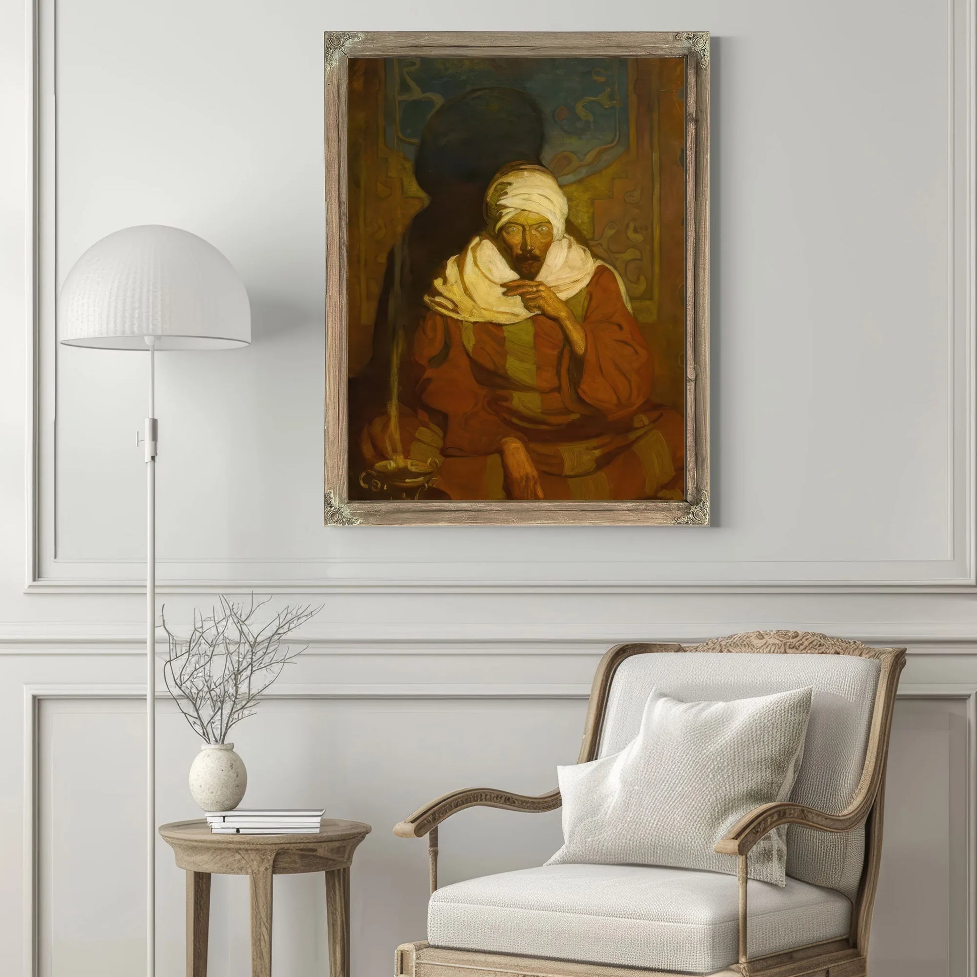 A Hindu Mystic (Seated Arab) By NC Wyeth Fine Art Print