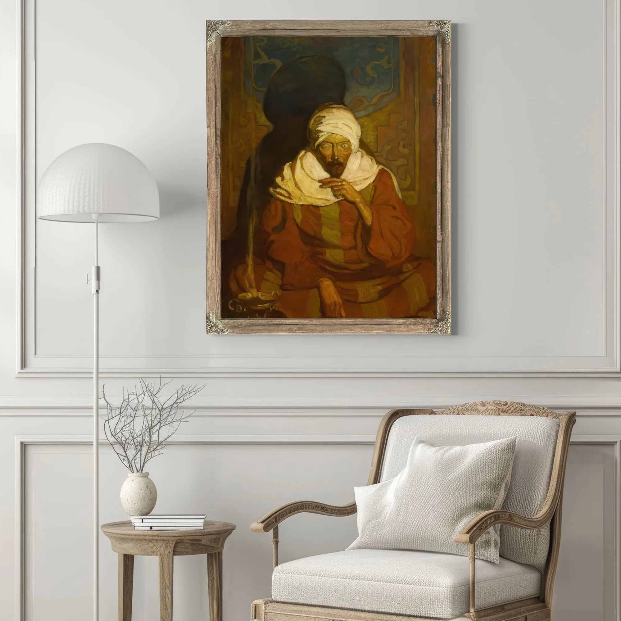 A Hindu Mystic (Seated Arab) By NC Wyeth Fine Art Print