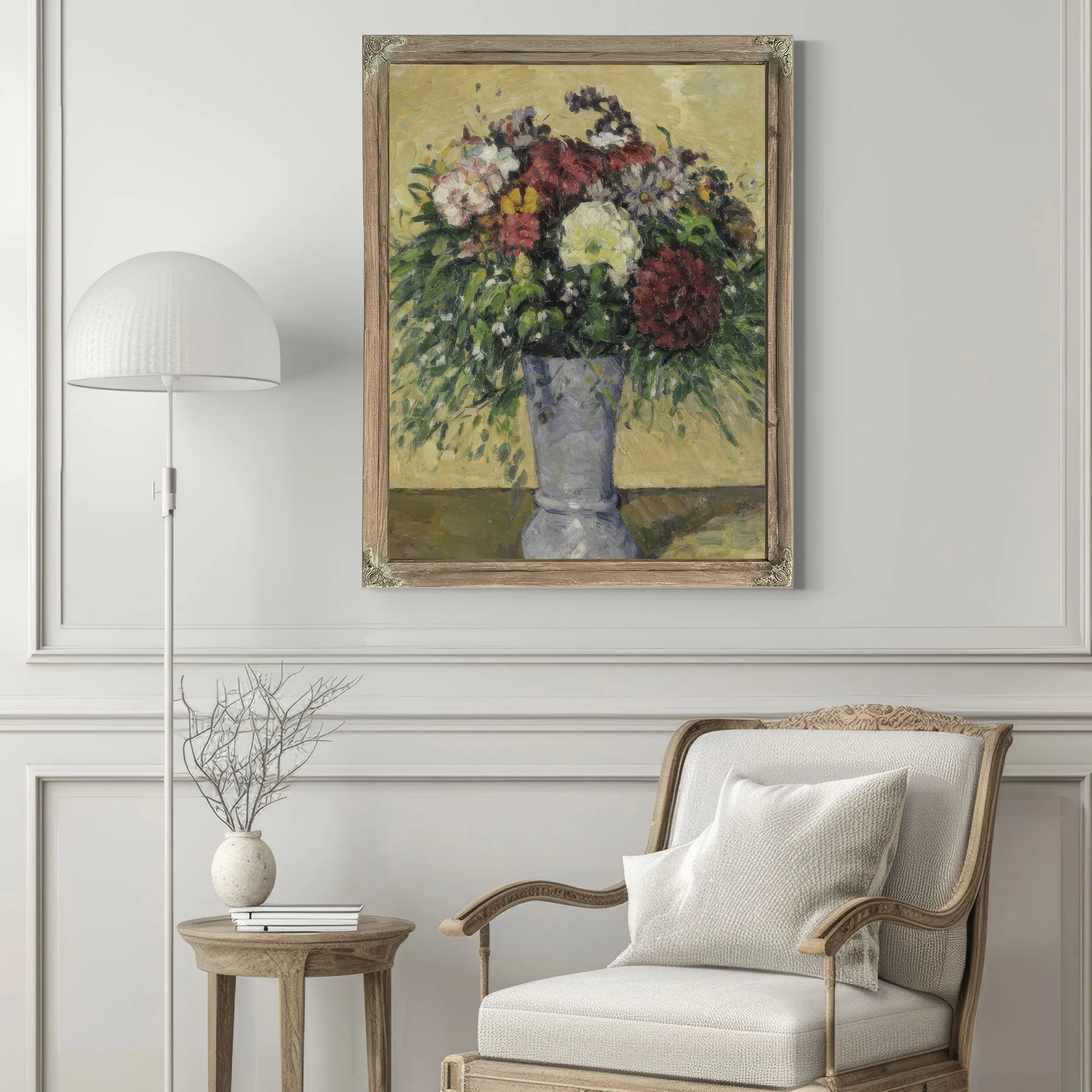 Bouquet Of Flowers In A Vase By Paul Cezanne Fine Art Print