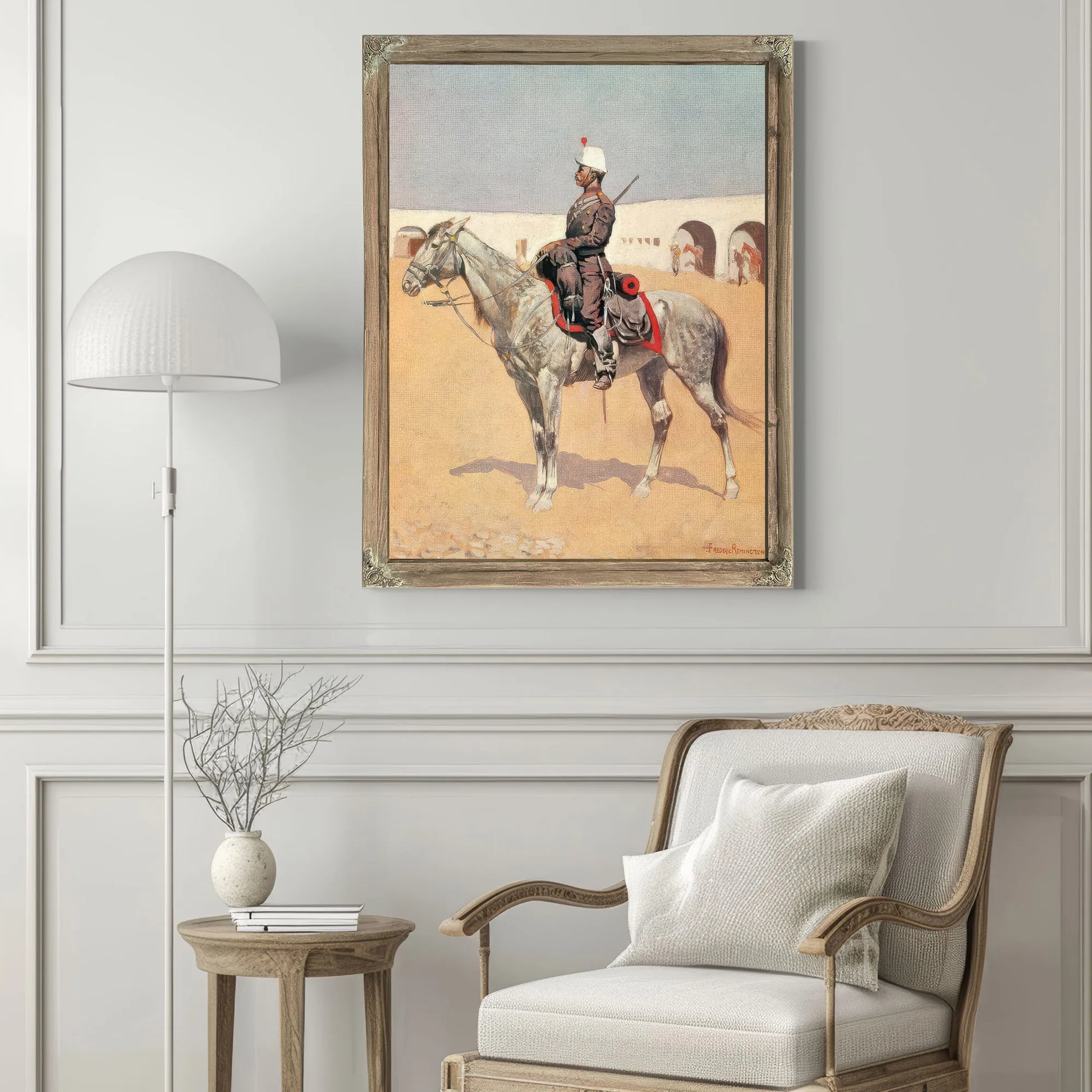 Cavalryman Of The Line,Mexico By Frederic Remington Fine Art Print