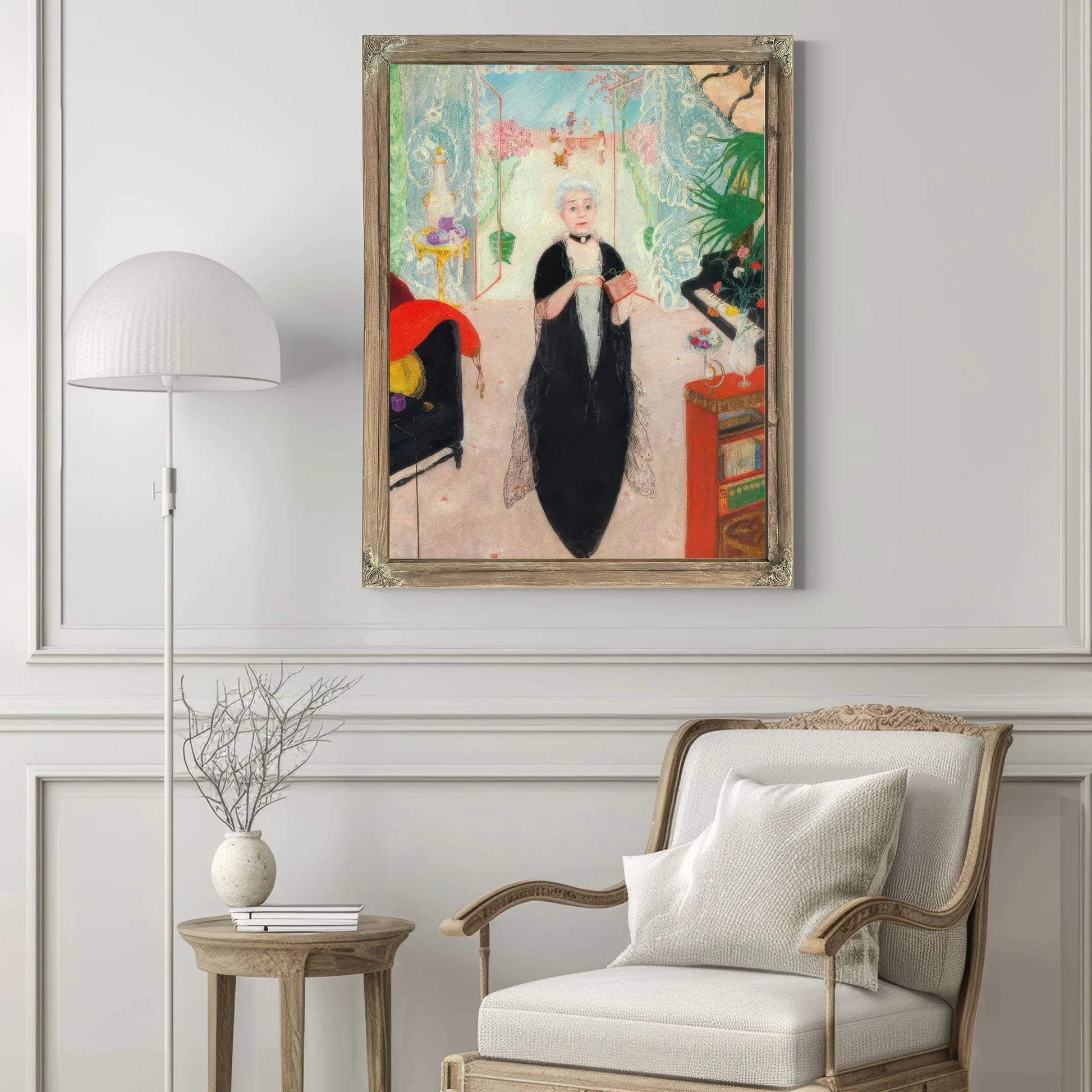 Portrait Of My Mother By Florine Stettheimer Fine Art Print
