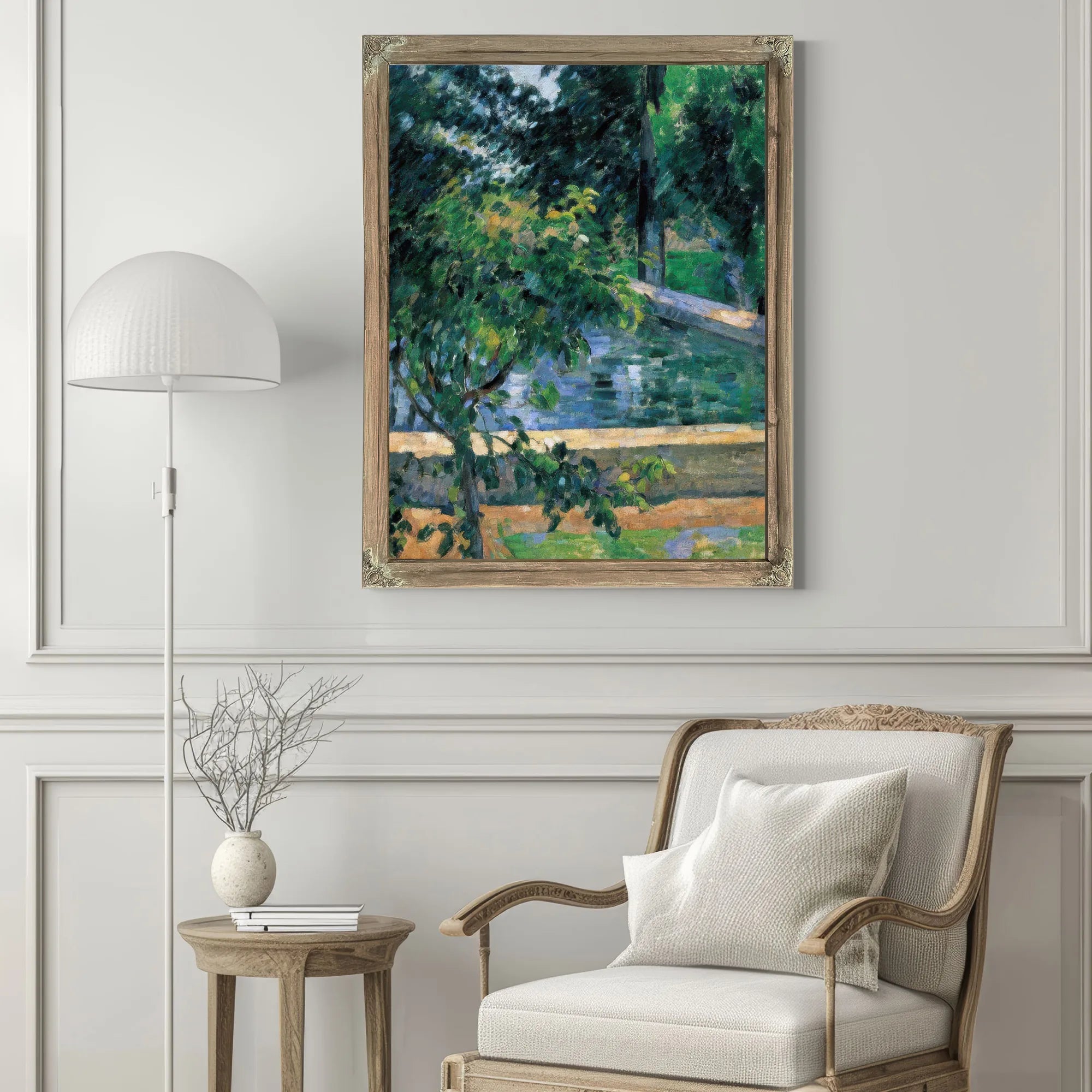 The Pool At Jas De Bouffan By Paul Cezanne Fine Art Print