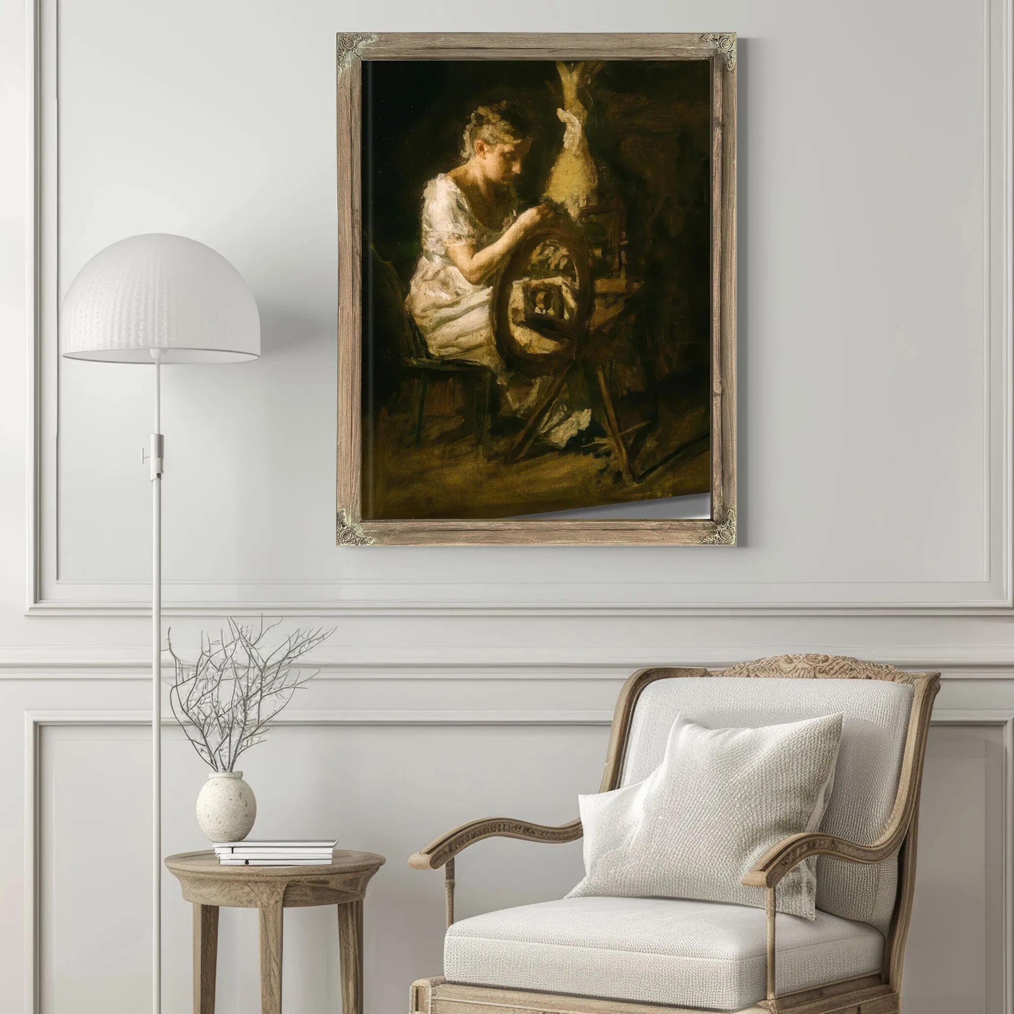 The Spinner By Thomas Eakins Fine Art Print