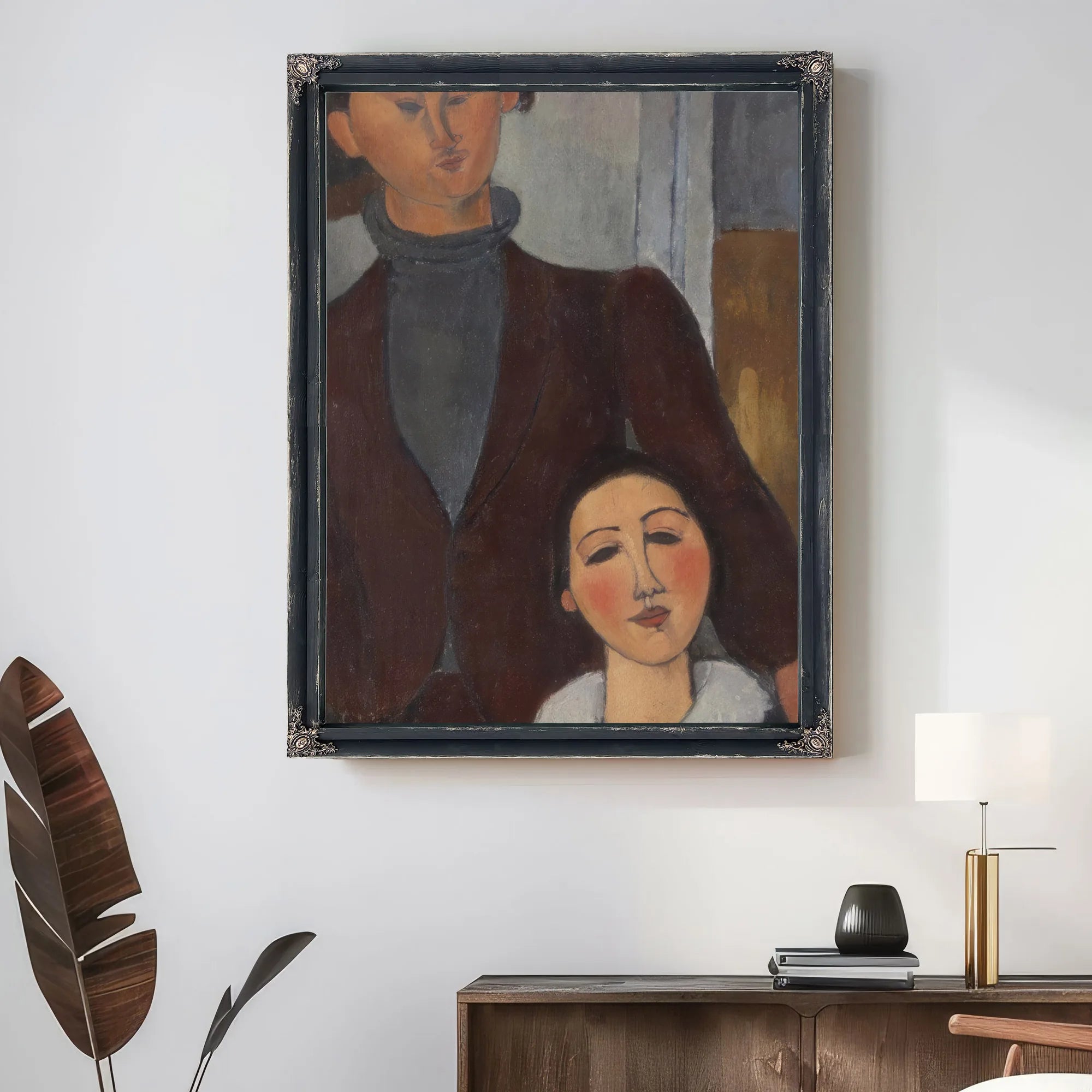 Jacques And Berthe Lipchitz By Amedeo Modigliani Fine Art Print