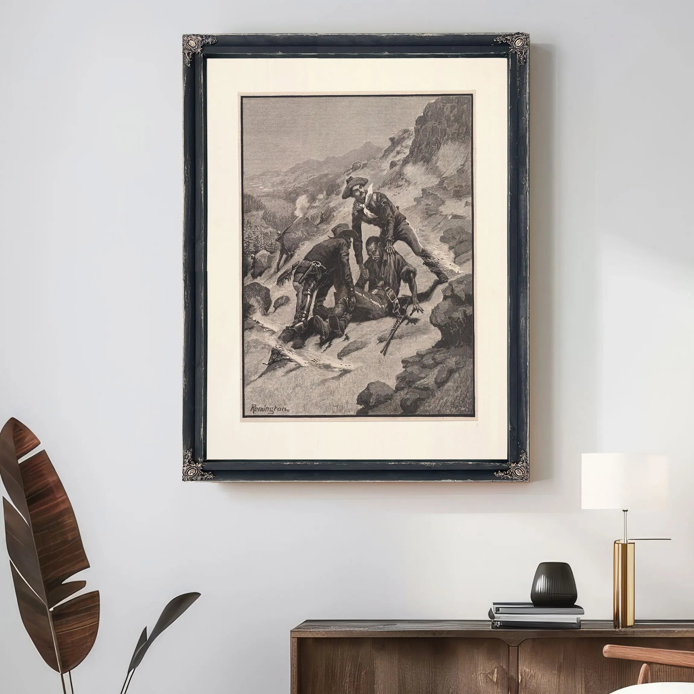 Soldiering In The Southwest The Rescue Of Corporal Scott by Frederic Remington