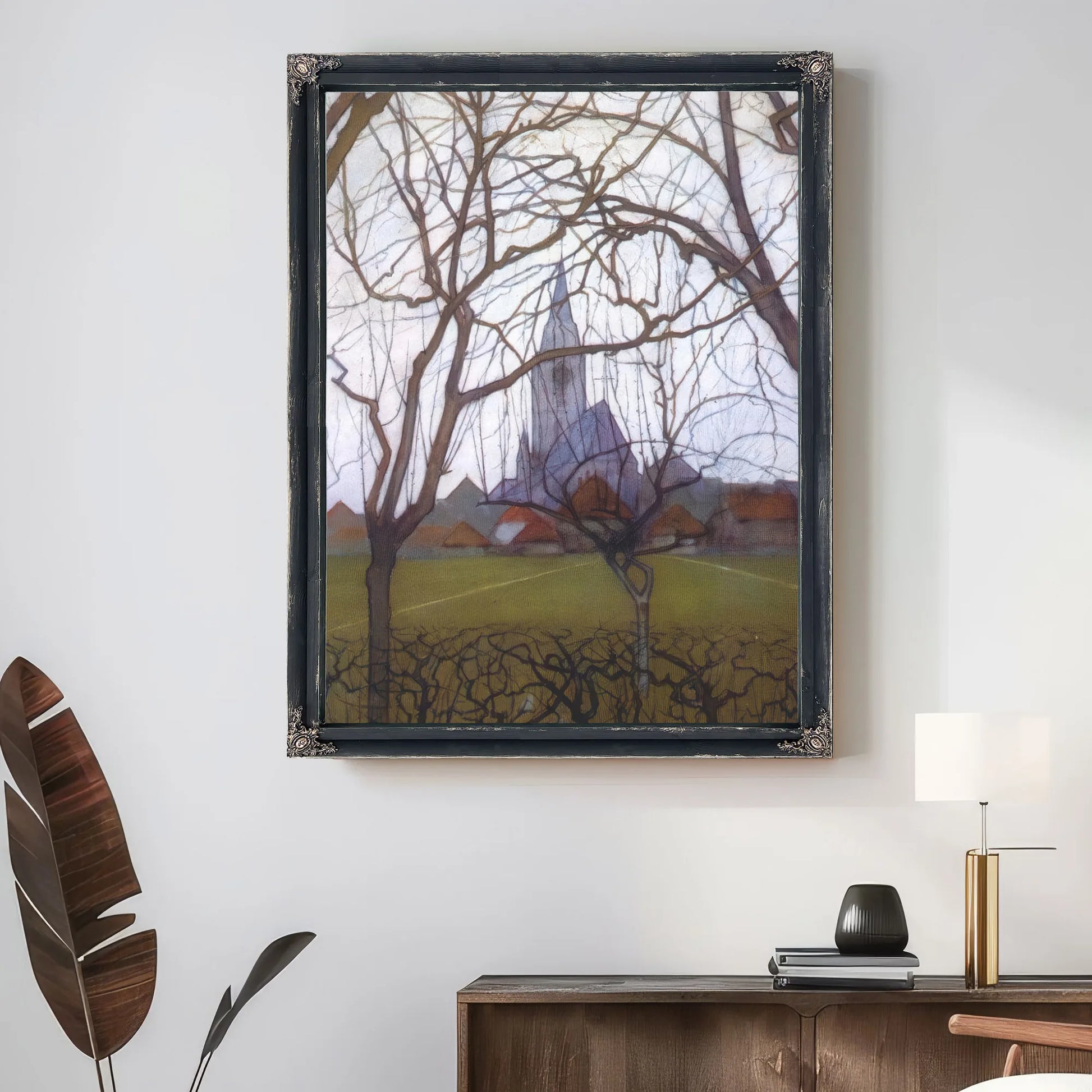 Village Church 1898 Post Impressionism By Piet Mondrian Fine Art Print