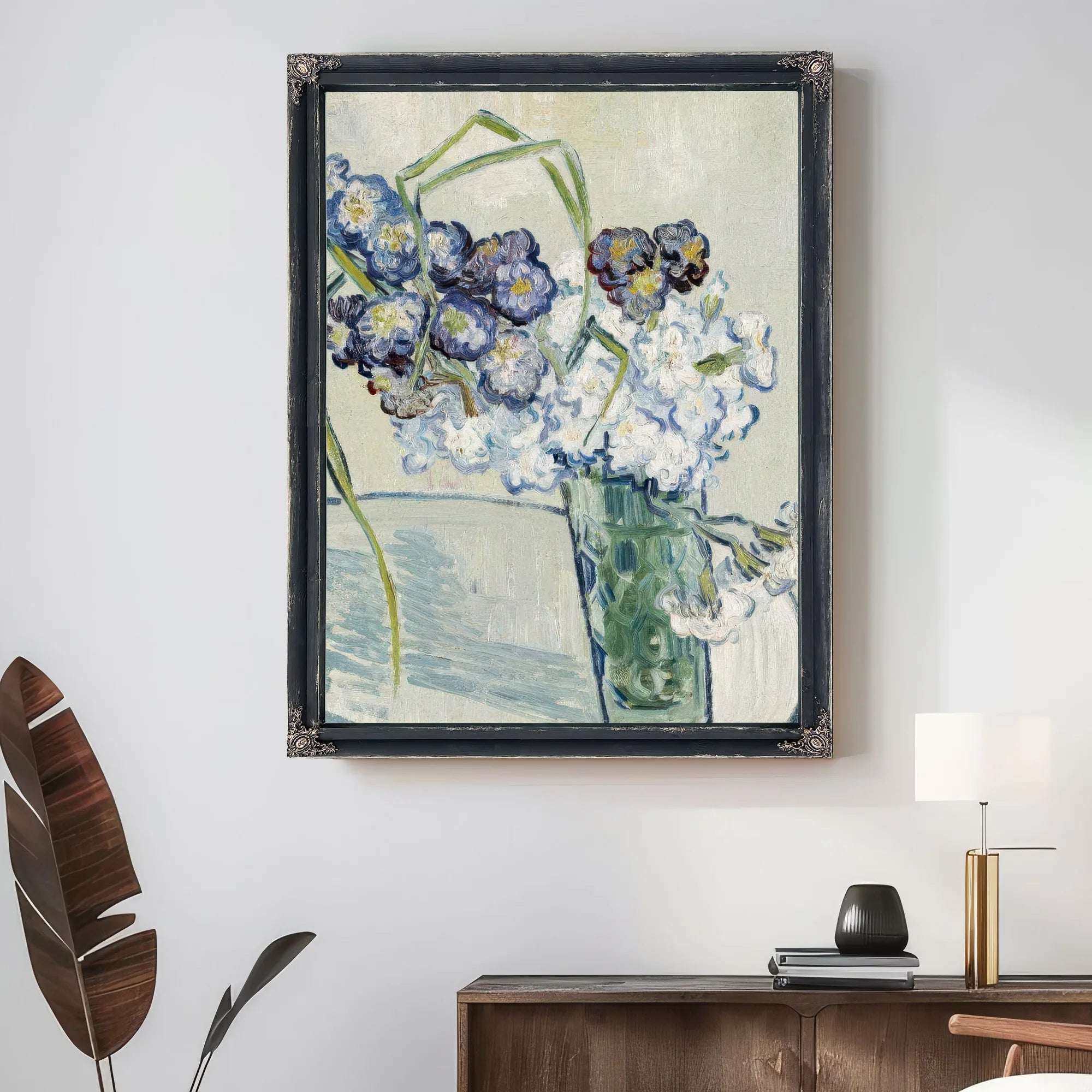 Still Life Vase Of Carnations By Vincent Van Gogh Fine Art Print