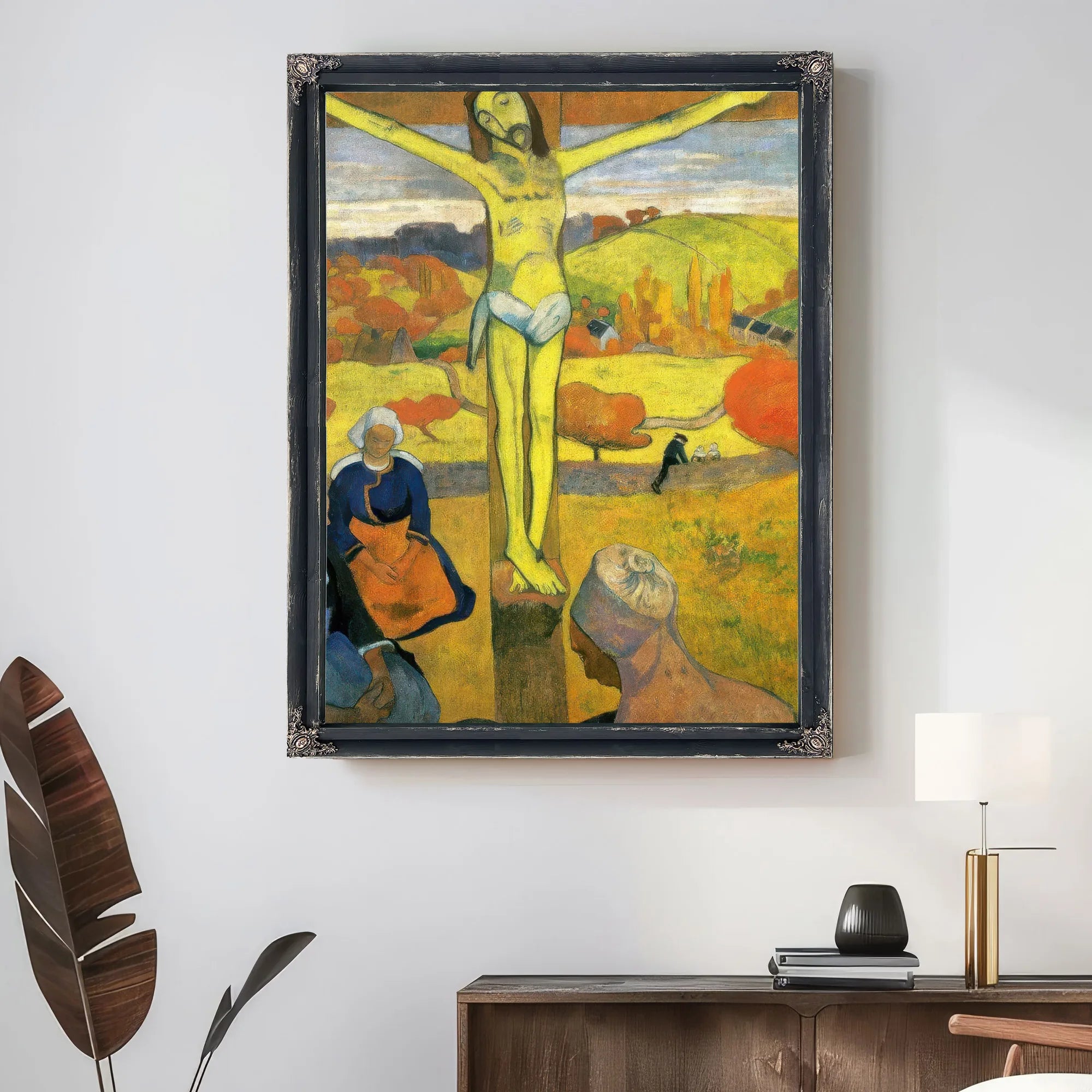 The Yellow Christ 1889 Oil On Canvas 91X73Cm Albright Knox Gallery By Paul Gauguin Fine Art Print