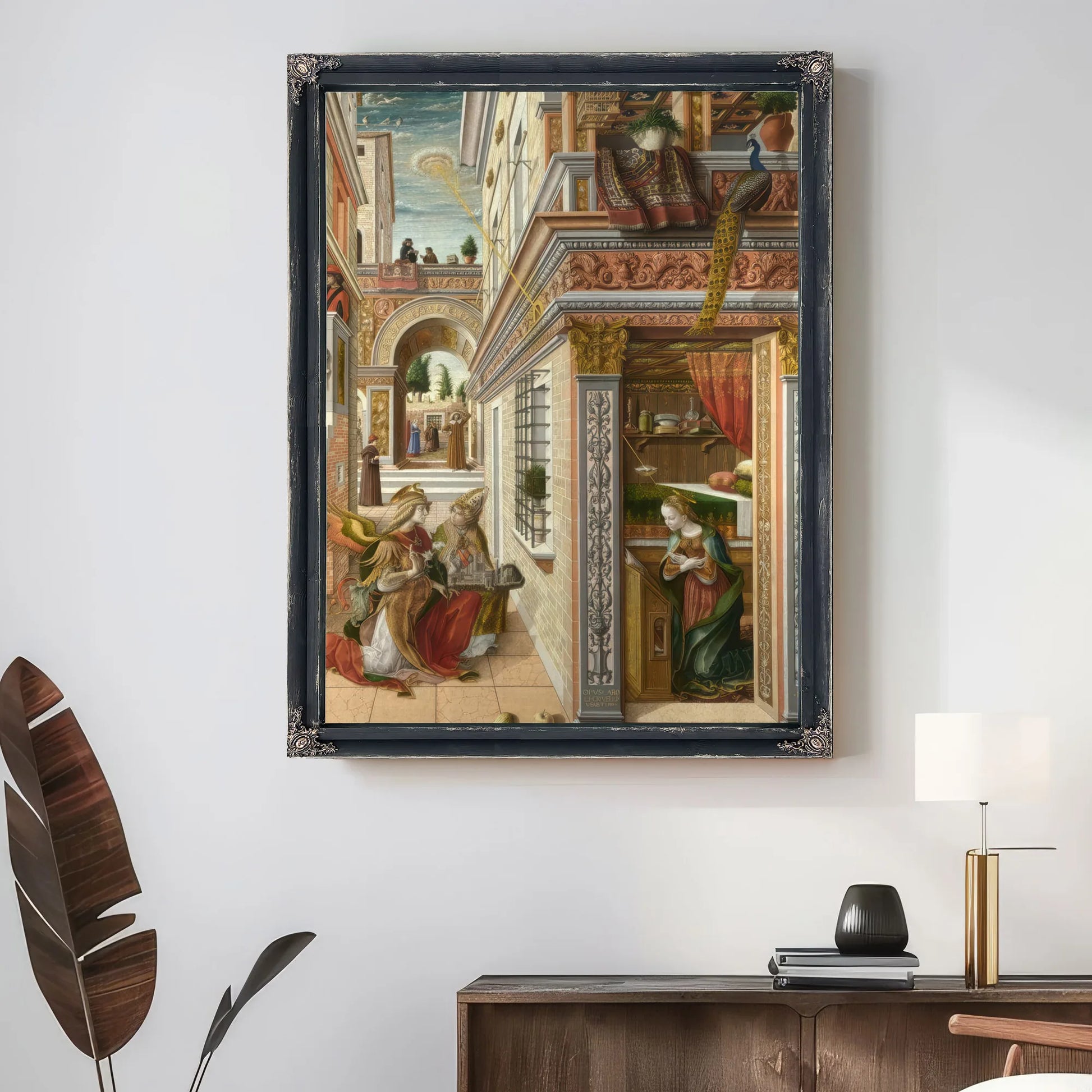 The Annunciation With St Emidius 1486 By Carlo Crivelli Fine Art Print