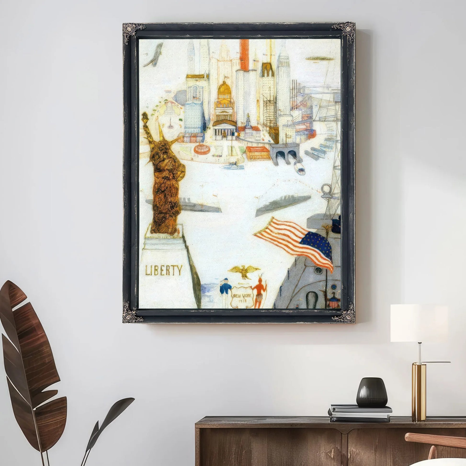 New York Liberty 1918 By Florine Stettheimer Fine Art Print