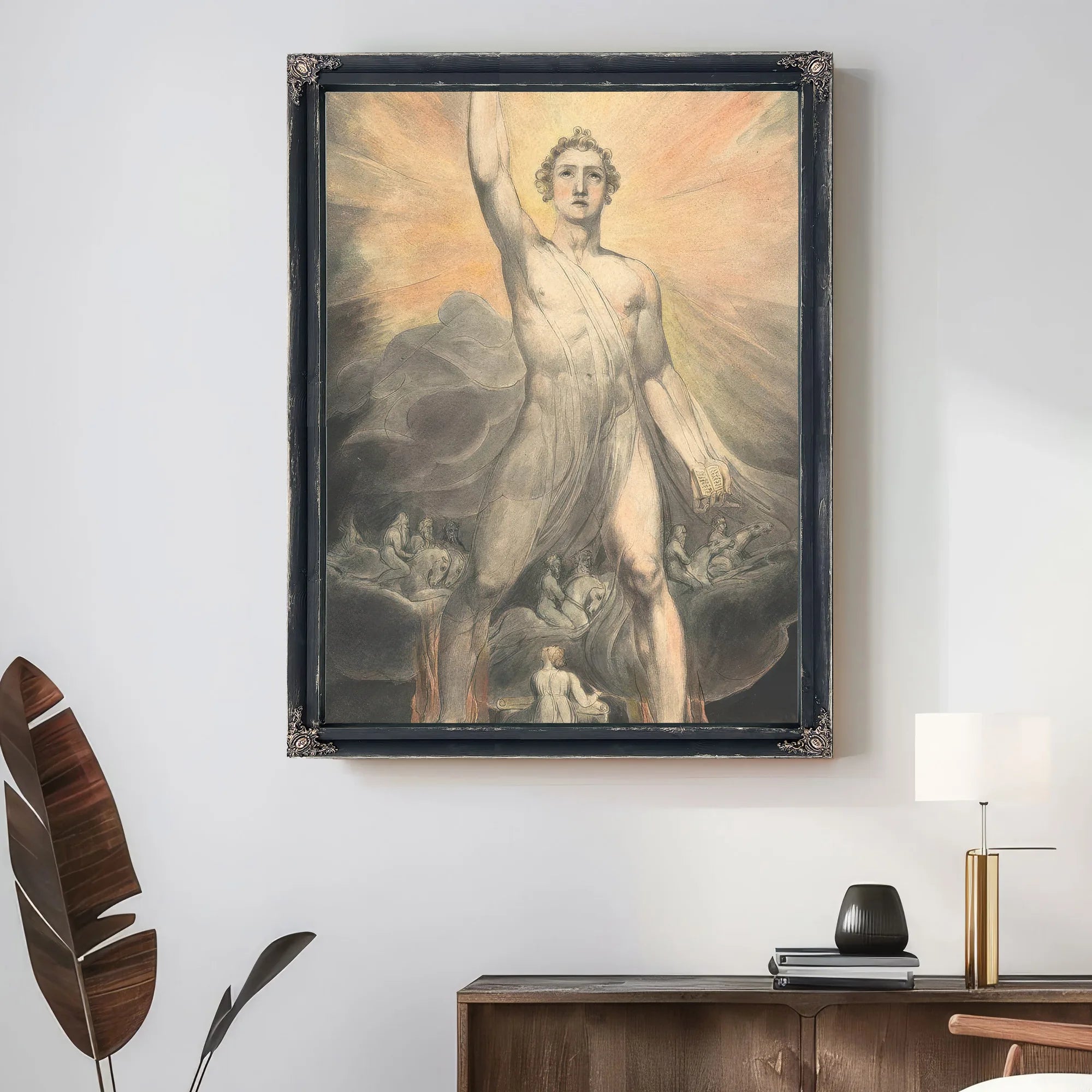 Angel Of The Revelation 1803 1805 Pencil Watercolor 39 2X26Cm Met By William Blake Fine Art Print