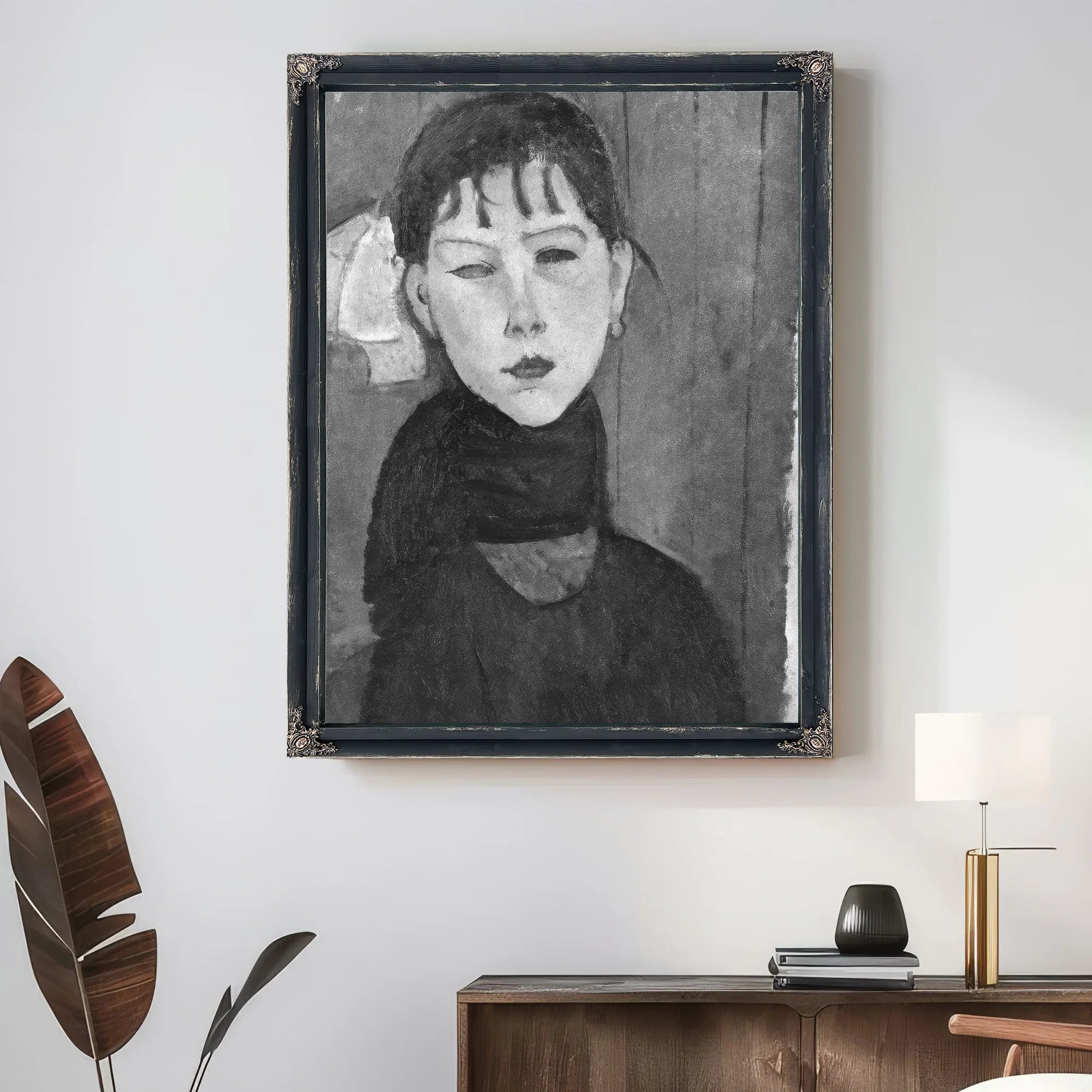 Marie Young Woman Of The People By Amedeo Modigliani Fine Art Print