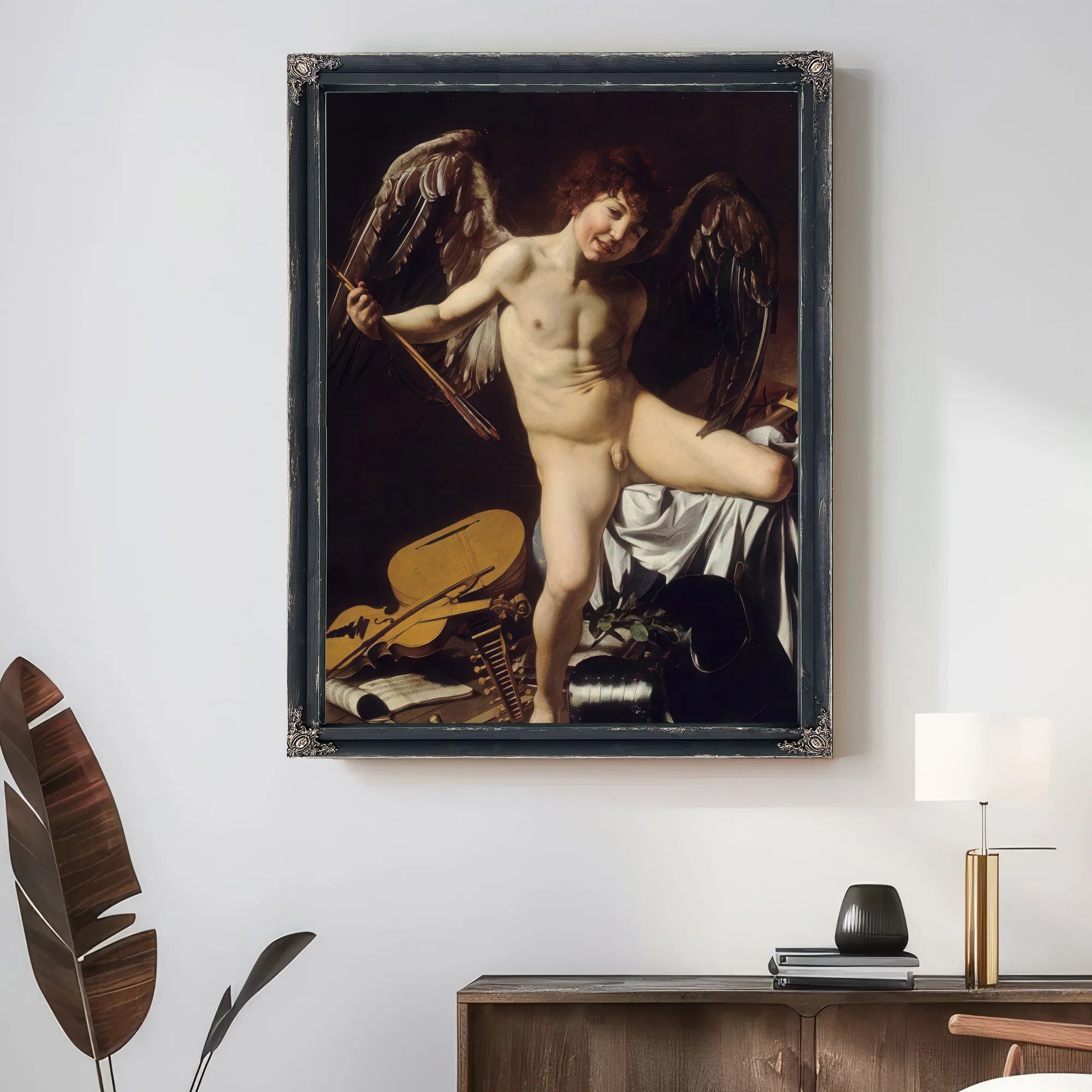 Cupid As Victor 1601 By Caravaggio Fine Art Print