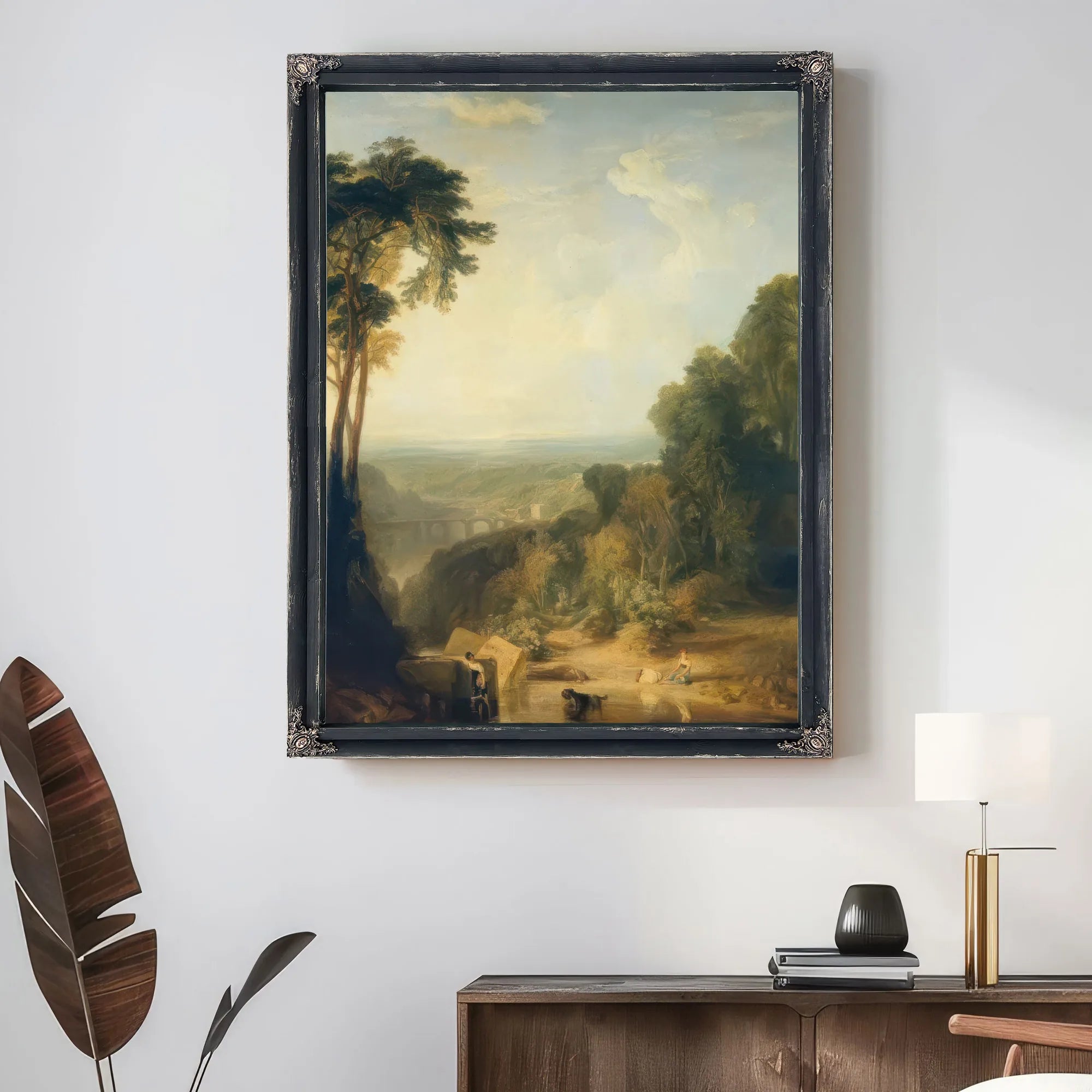 Crossing The Brook By Jwm Turner Fine Art Print